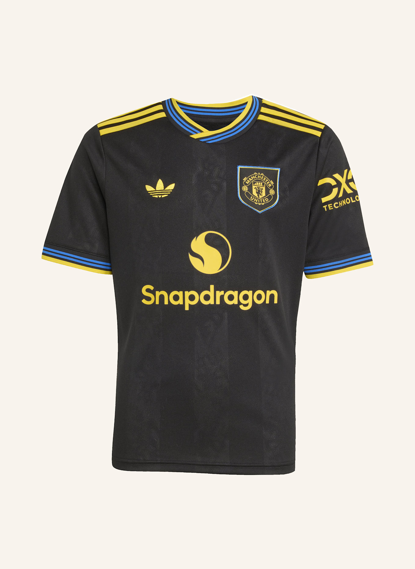 adidas MANCHESTER UNITED 25/26 AUSWEICHTRIKOT FÜR KINDER: SCHWARZ