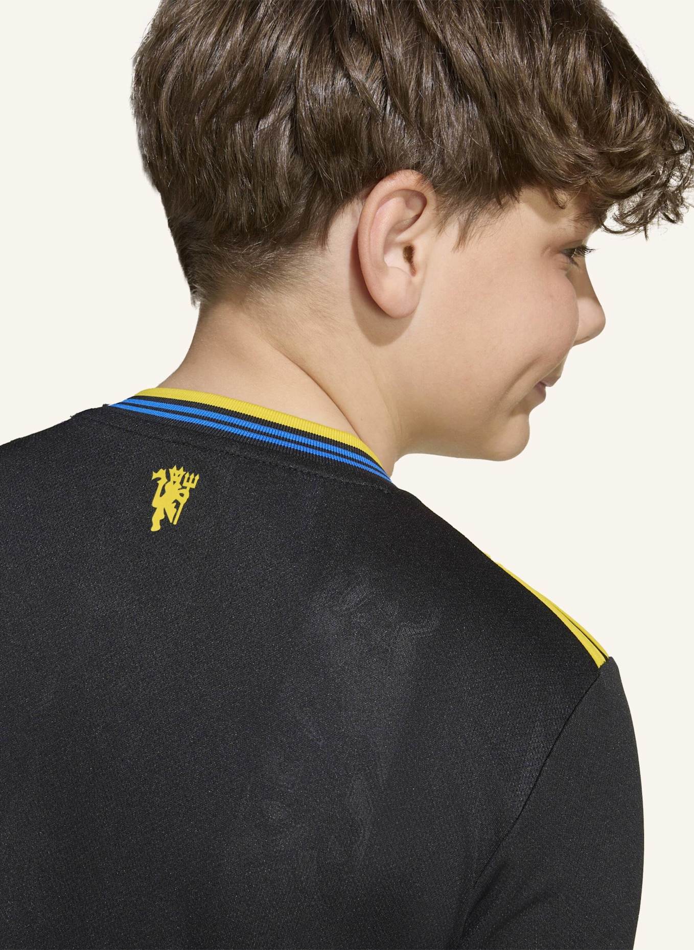 adidas MANCHESTER UNITED 25/26 AUSWEICHTRIKOT FÜR KINDER: SCHWARZ