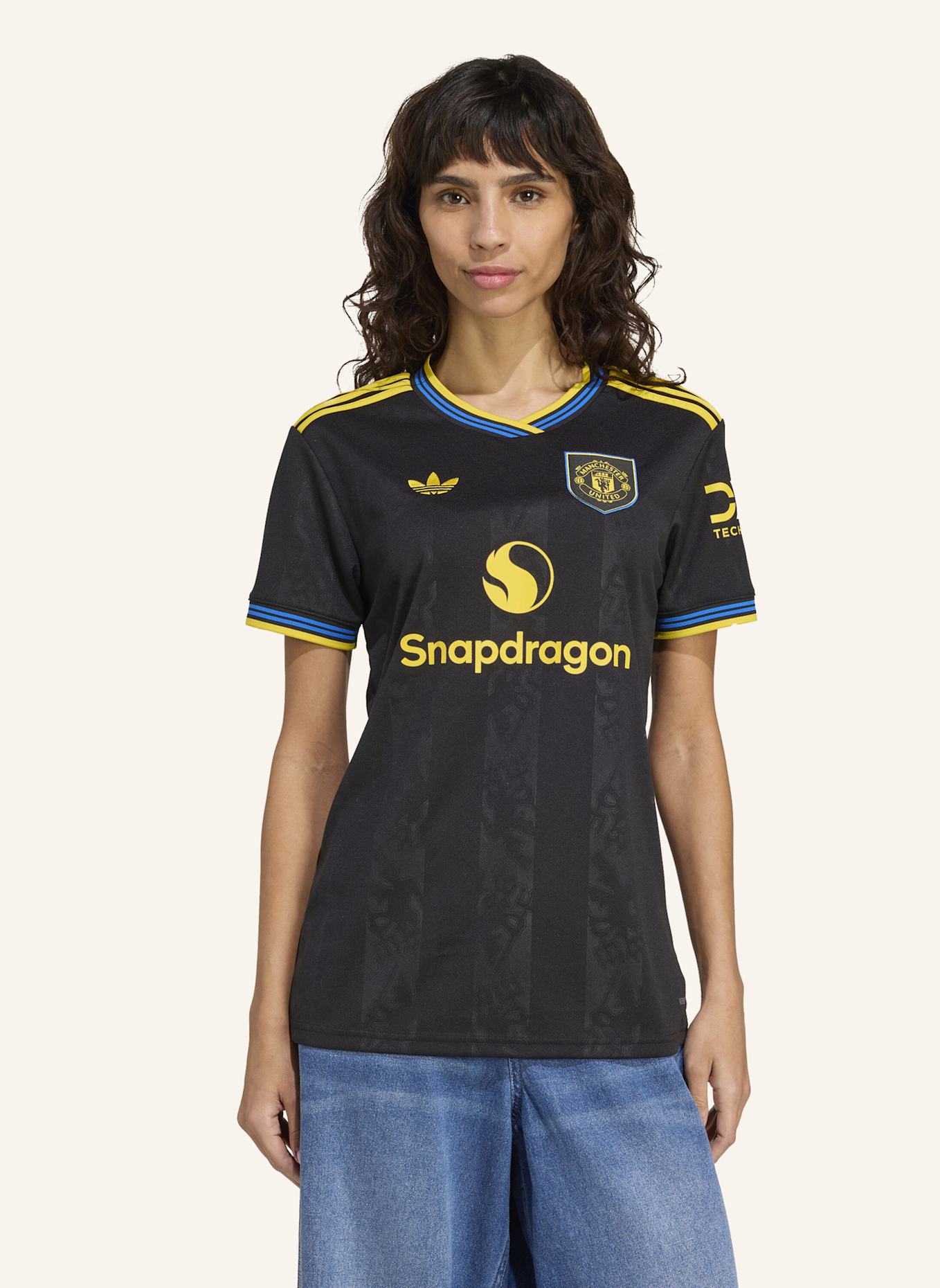 adidas MANCHESTER UNITED 25/26 AUSWEICHTRIKOT: SCHWARZ