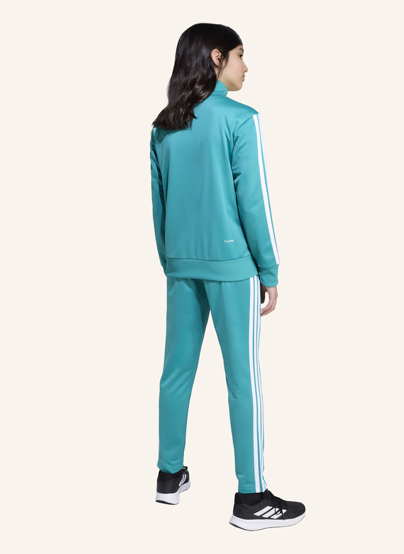 adidas SEASONAL ESSENTIALS TIBERIO 3-STREIFEN TRICOT KIDS TRAININGSANZUG: WEISS