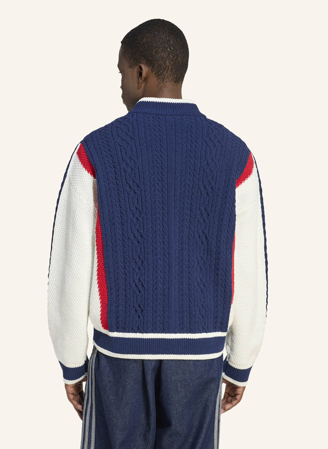 adidas Originals Strickjacke WICONS: DUNKELBLAU/ WEISS/ ROT