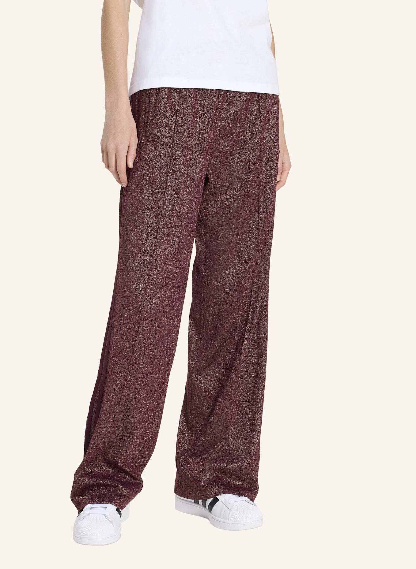adidas Originals Track Pants FB mit Glitzergarn: ROT/ GOLD