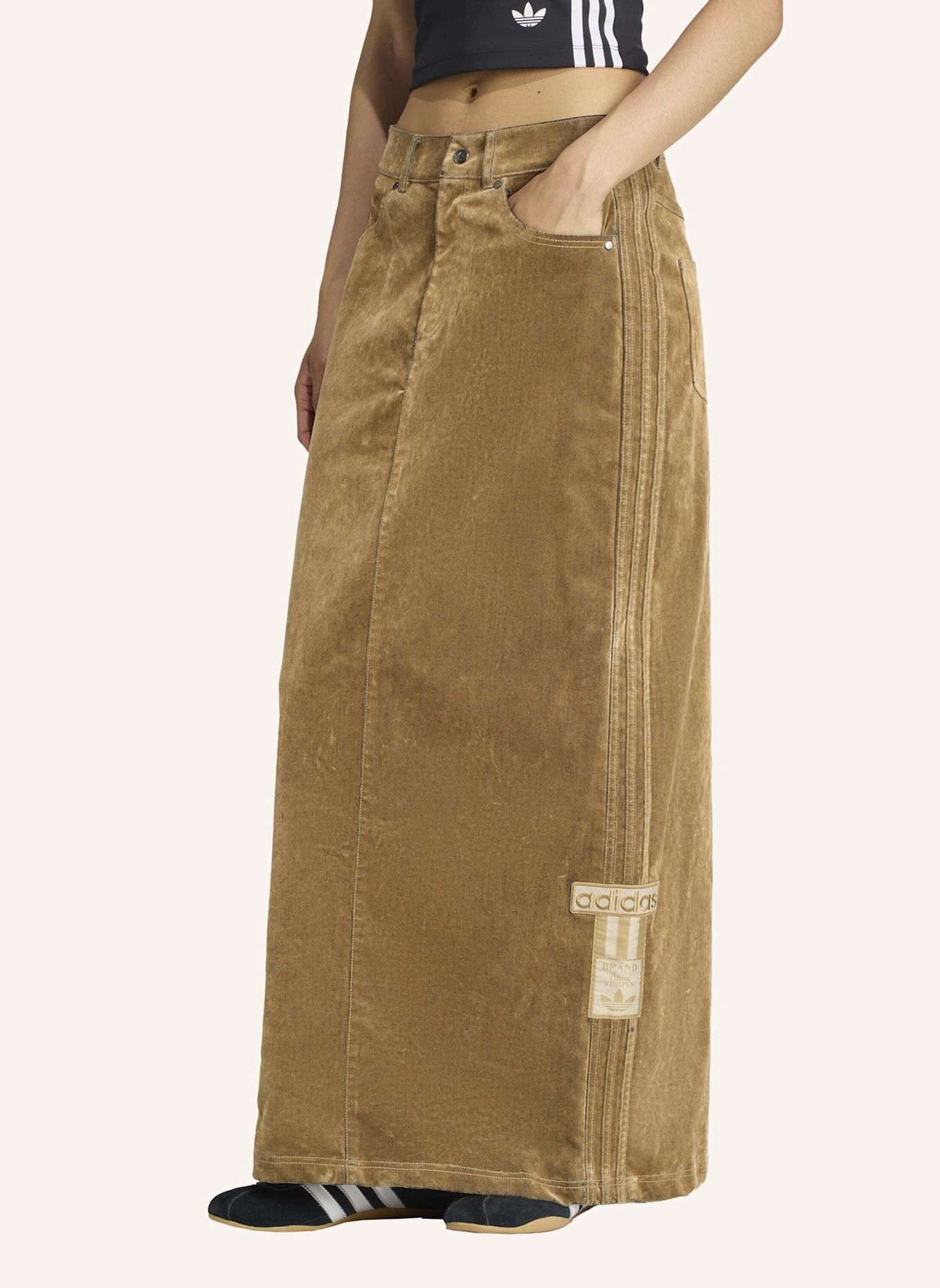 adidas Originals ADIBREAK ANGERAUTER TWILL MAXI ROCK: BRAUN