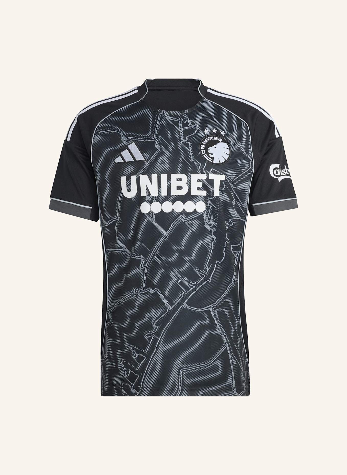 adidas F.C. KOPENHAGEN 25/26 AUSWÄRTSTRIKOT: SCHWARZ/ WEISS