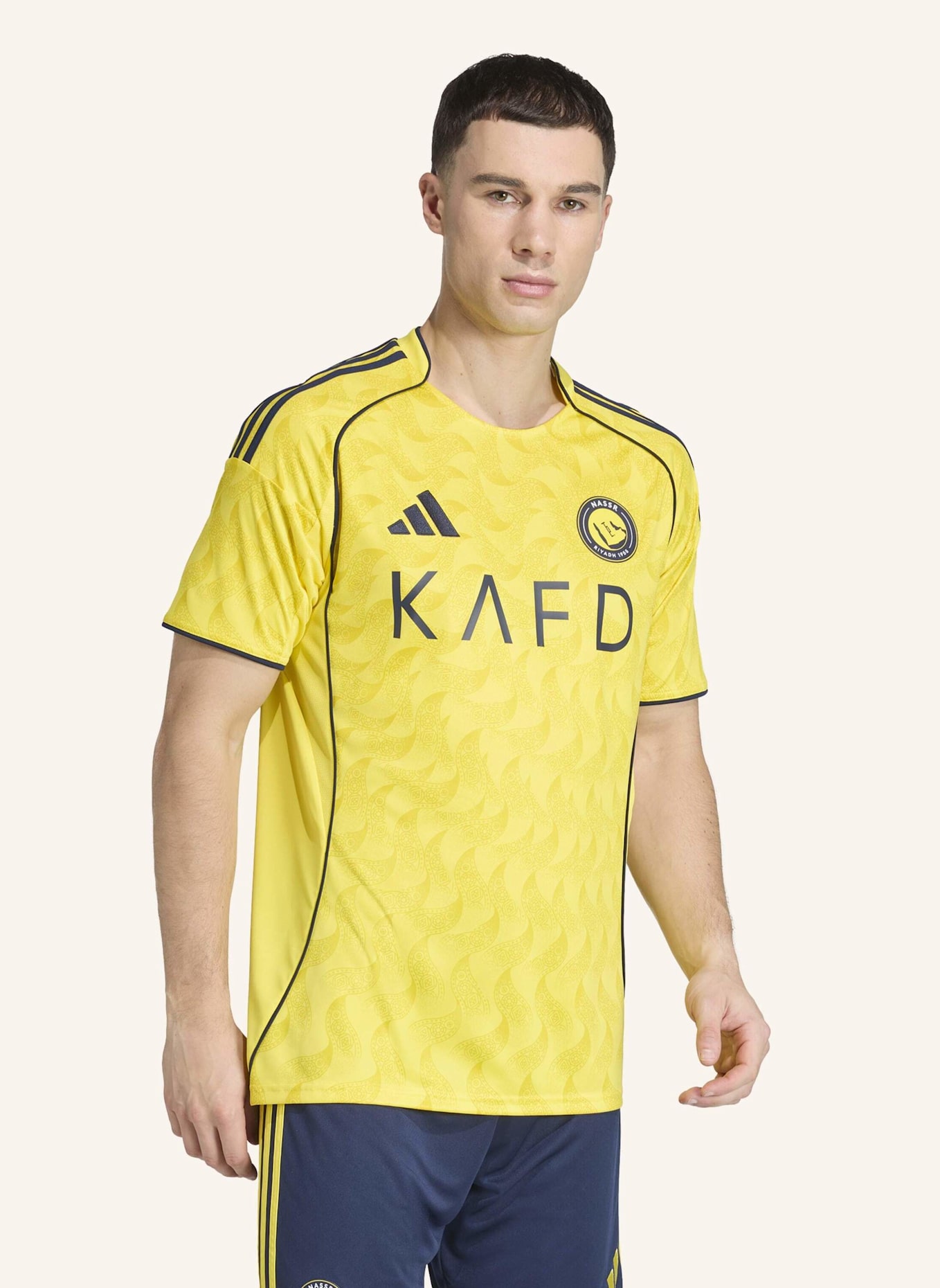 adidas AL NASSR FC 25/26 HEIMTRIKOT: GELB/ BLAU