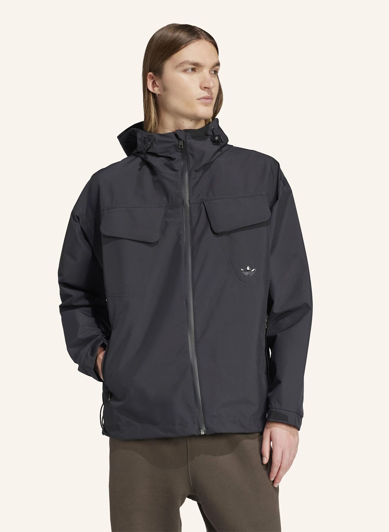 adidas Originals PREMIUM ESSENTIALS WATER-REPELLENT JACKE: SCHWARZ