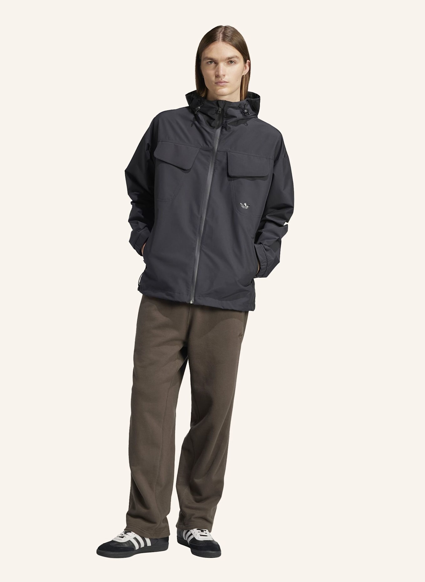 adidas Originals PREMIUM ESSENTIALS WATER-REPELLENT JACKE: SCHWARZ
