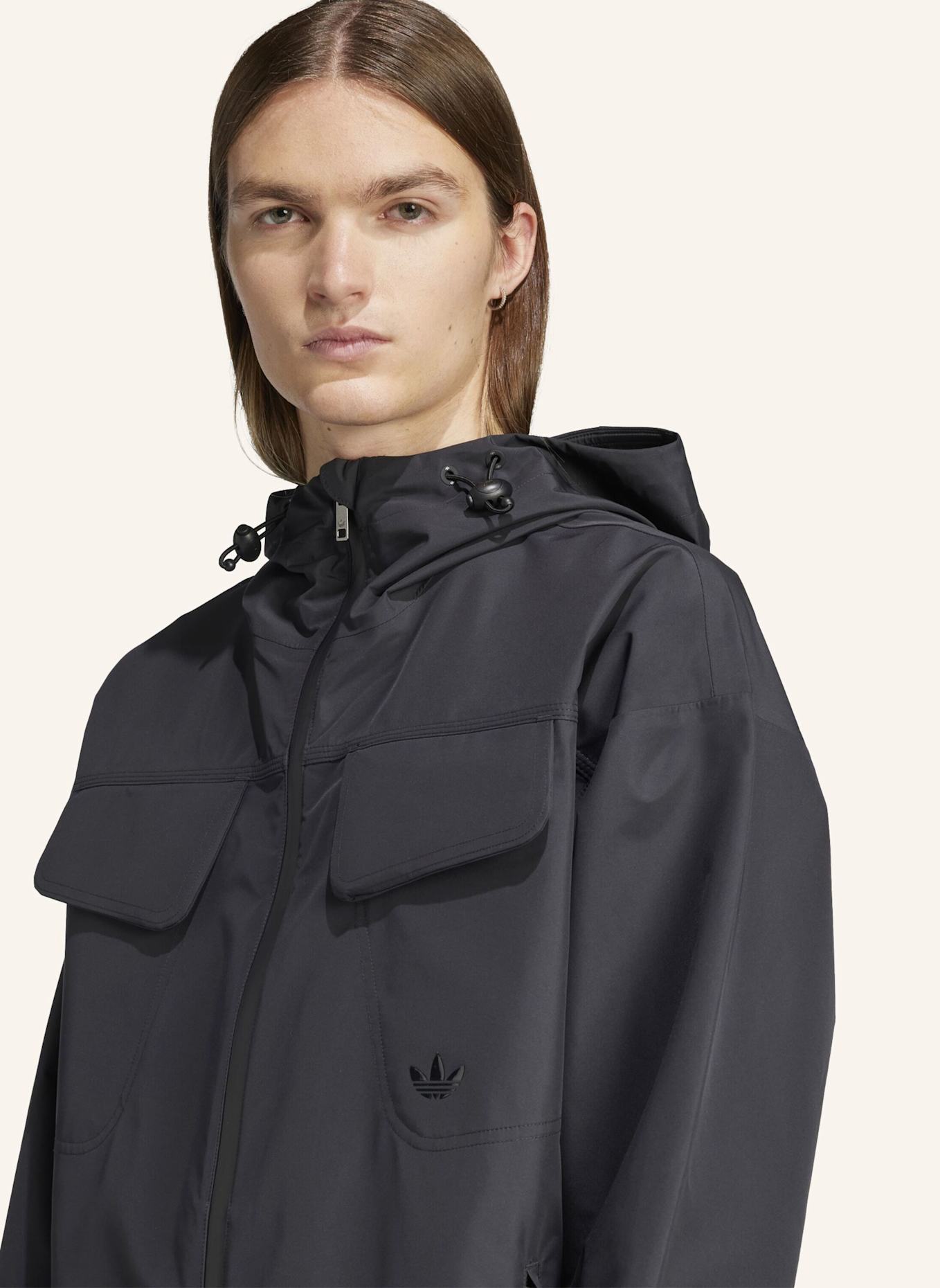 adidas Originals PREMIUM ESSENTIALS WATER-REPELLENT JACKE: SCHWARZ