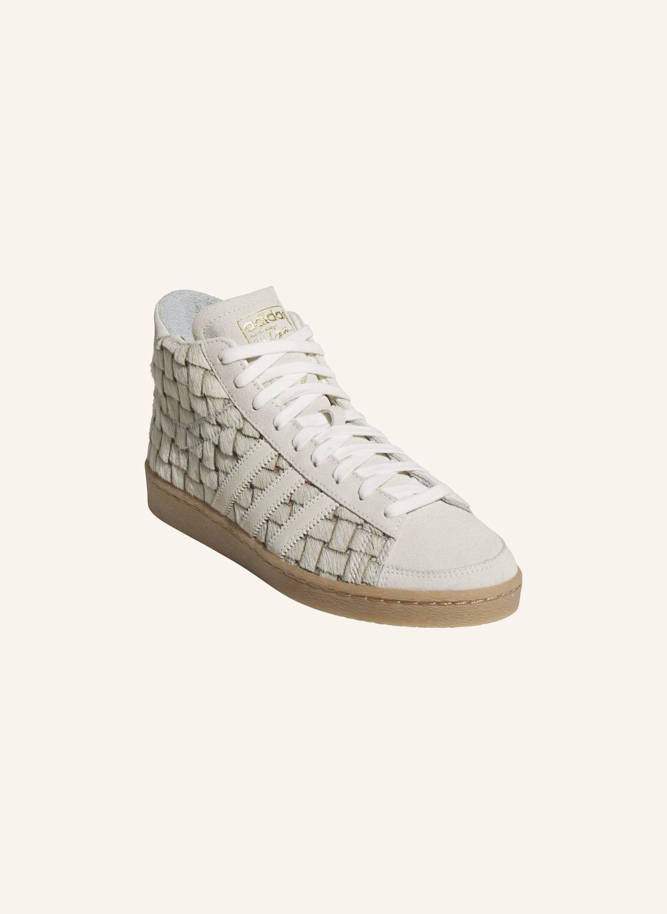 adidas Originals JABBAR HI SCHUH: WEISS/ BRAUN
