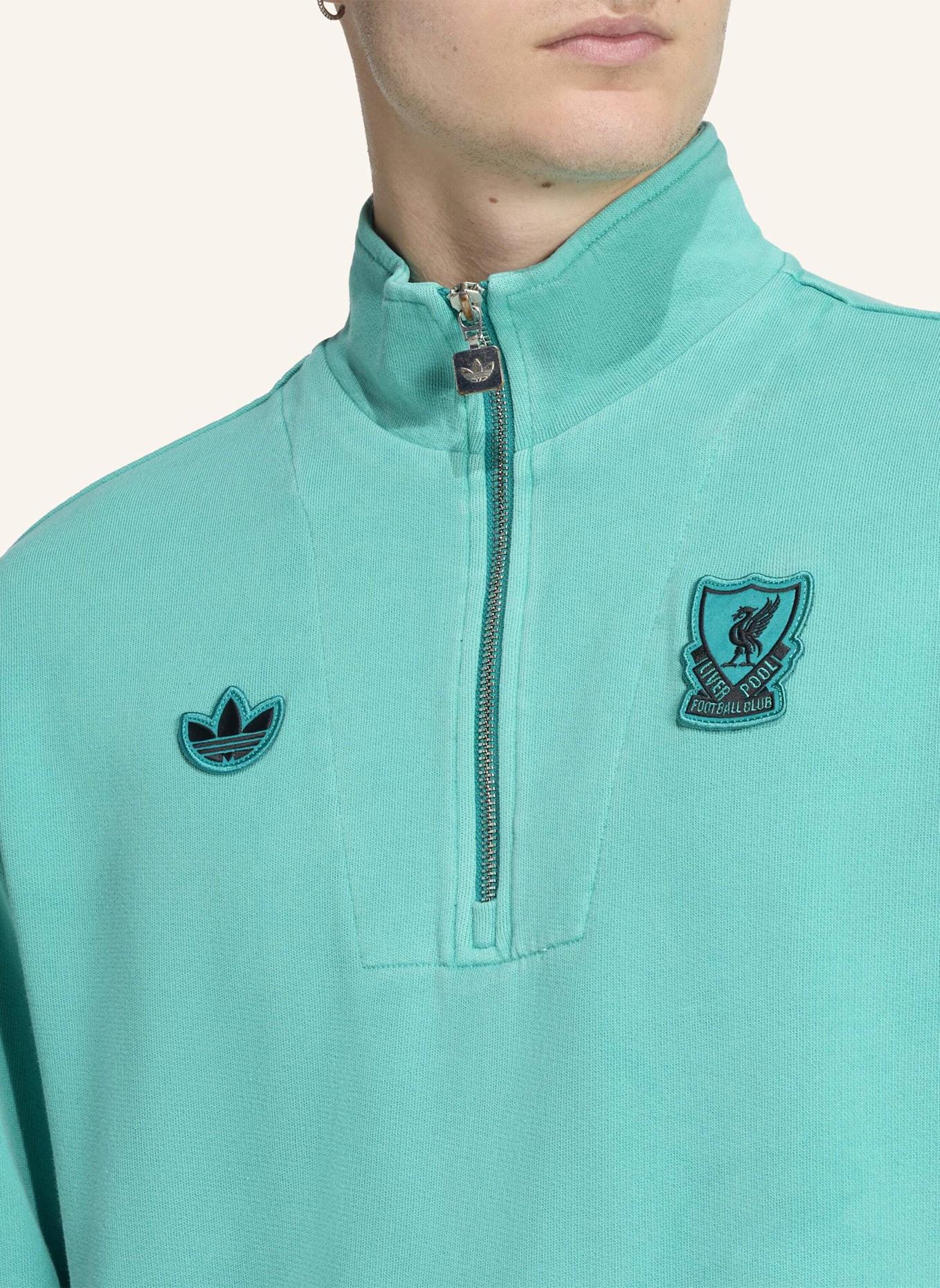 adidas Originals FC LIVERPOOL TERRACE ICONS TOP MIT REISSVERSCHLUSS BIS ZUR BRUST: GRÜN
