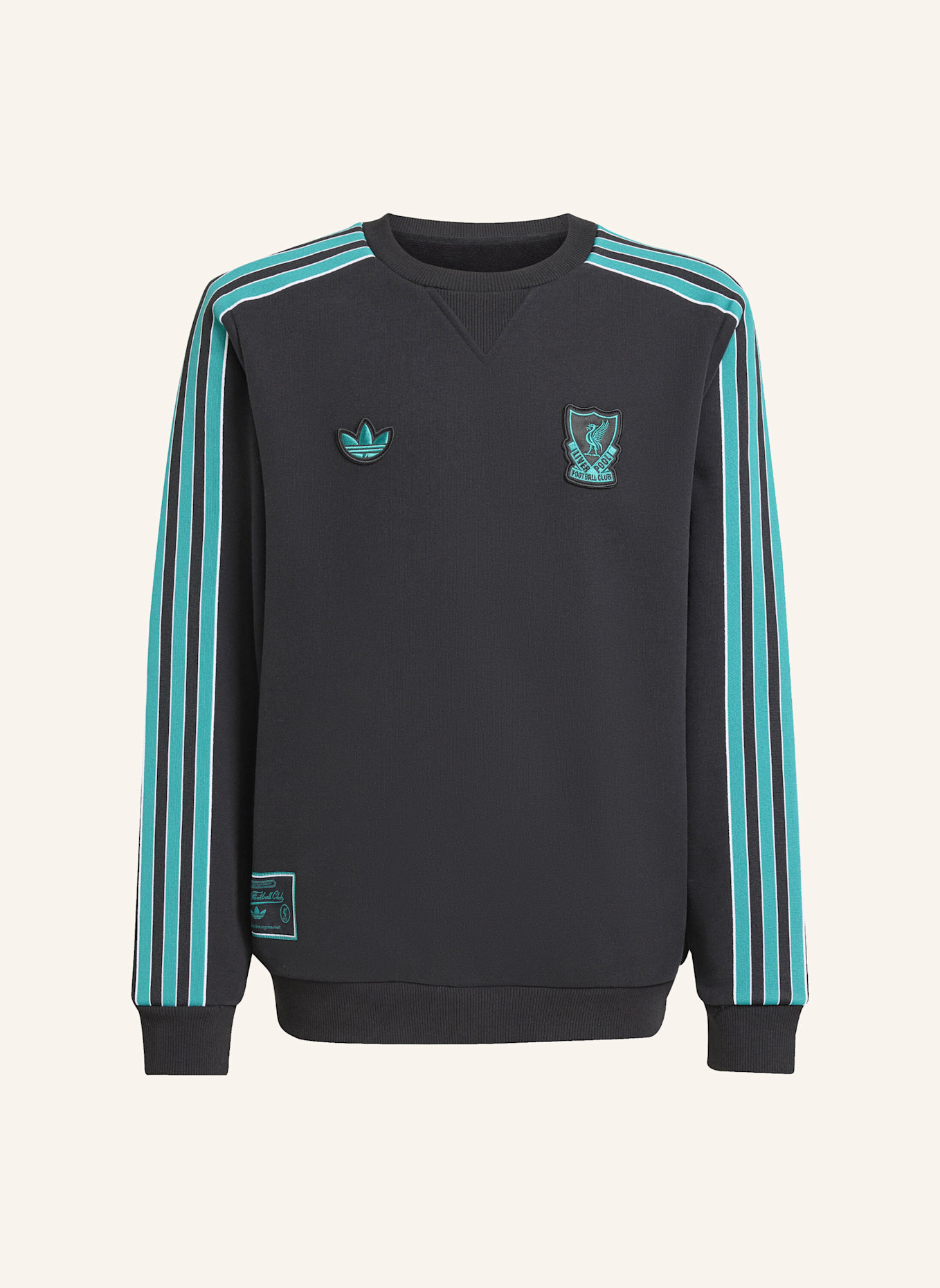 adidas Originals FC LIVERPOOL TERRACE ICONS SWEATSHIRT FÜR KINDER: SCHWARZ