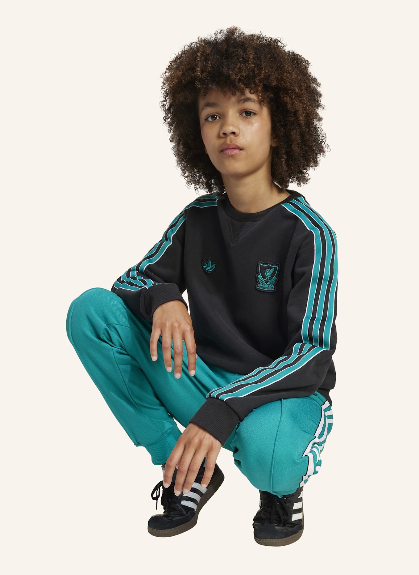 adidas Originals FC LIVERPOOL TERRACE ICONS SWEATSHIRT FÜR KINDER: SCHWARZ