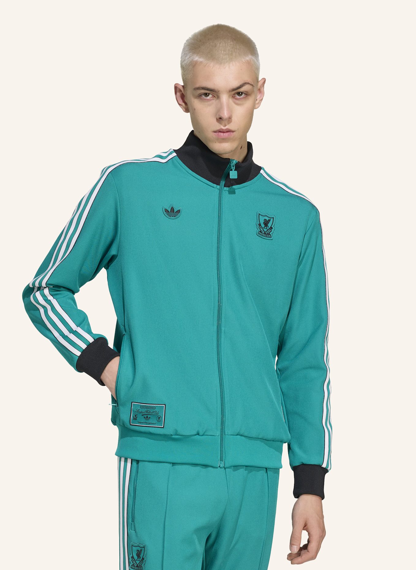 adidas Originals FC LIVERPOOL TERRACE ICONS TRACK TOP: GRÜN