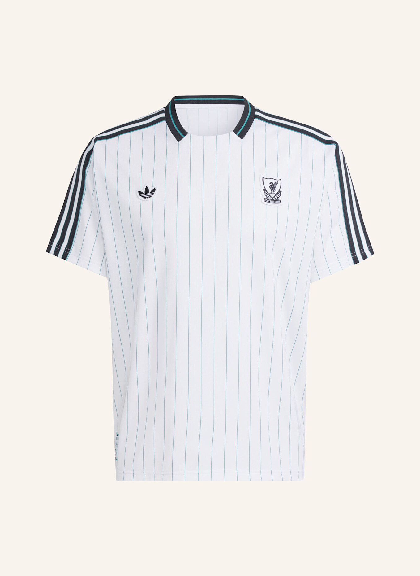 adidas Originals FC LIVERPOOL TERRACE ICONS JERSEY: WEISS/ GRÜN