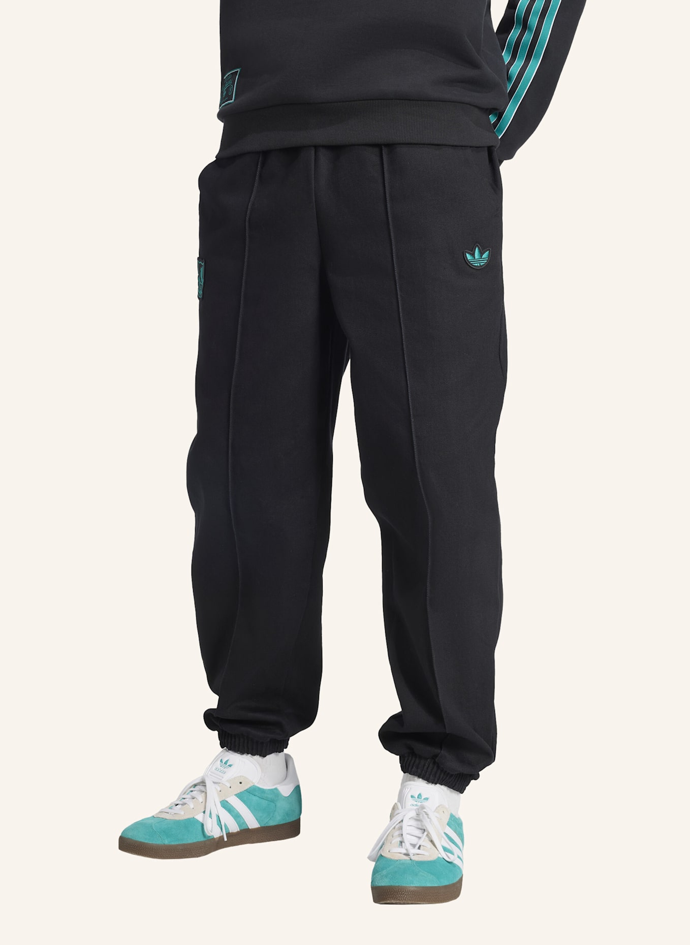 adidas Originals FC LIVERPOOL TERRACE ICONS DRILL HOSE: SCHWARZ