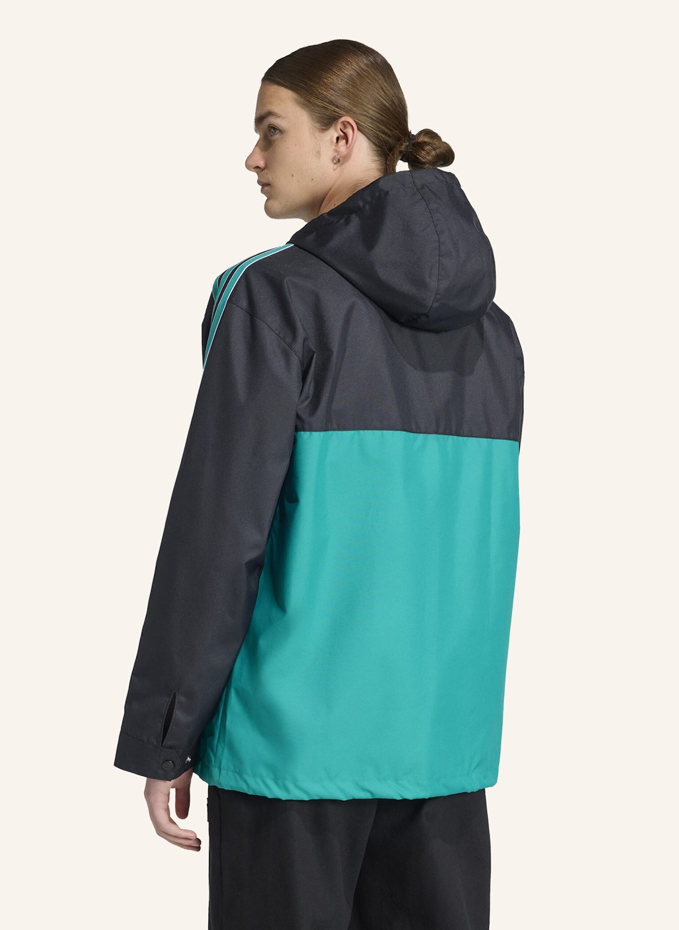 adidas Originals FC LIVERPOOL TERRACE ICONS PARKA: SCHWARZ/ GRÜN