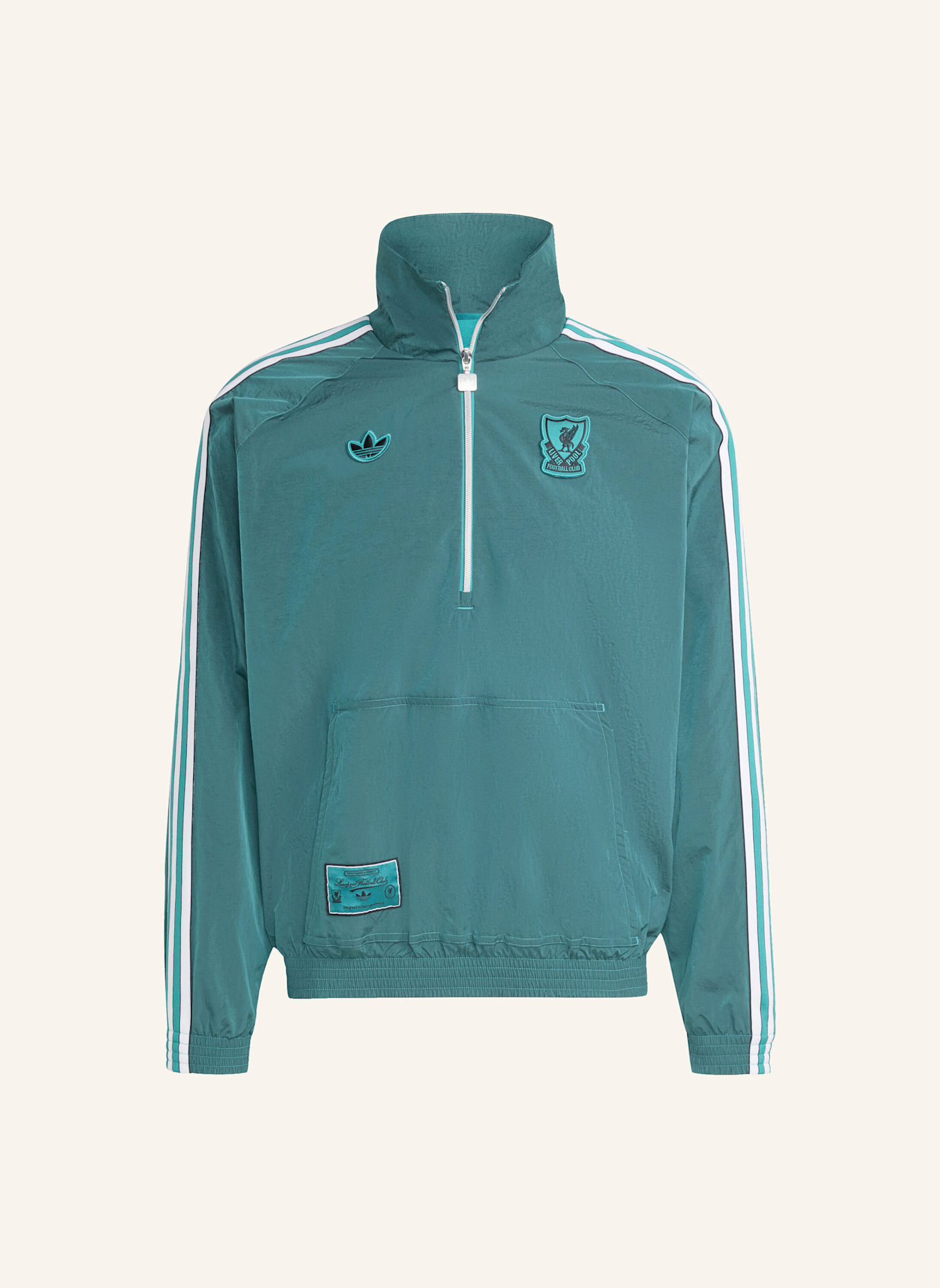 adidas Originals FC LIVERPOOL TERRACE ICONS JACKE MIT REISSVERSCHLUSS BIS ZUR BRUST: GRÜN