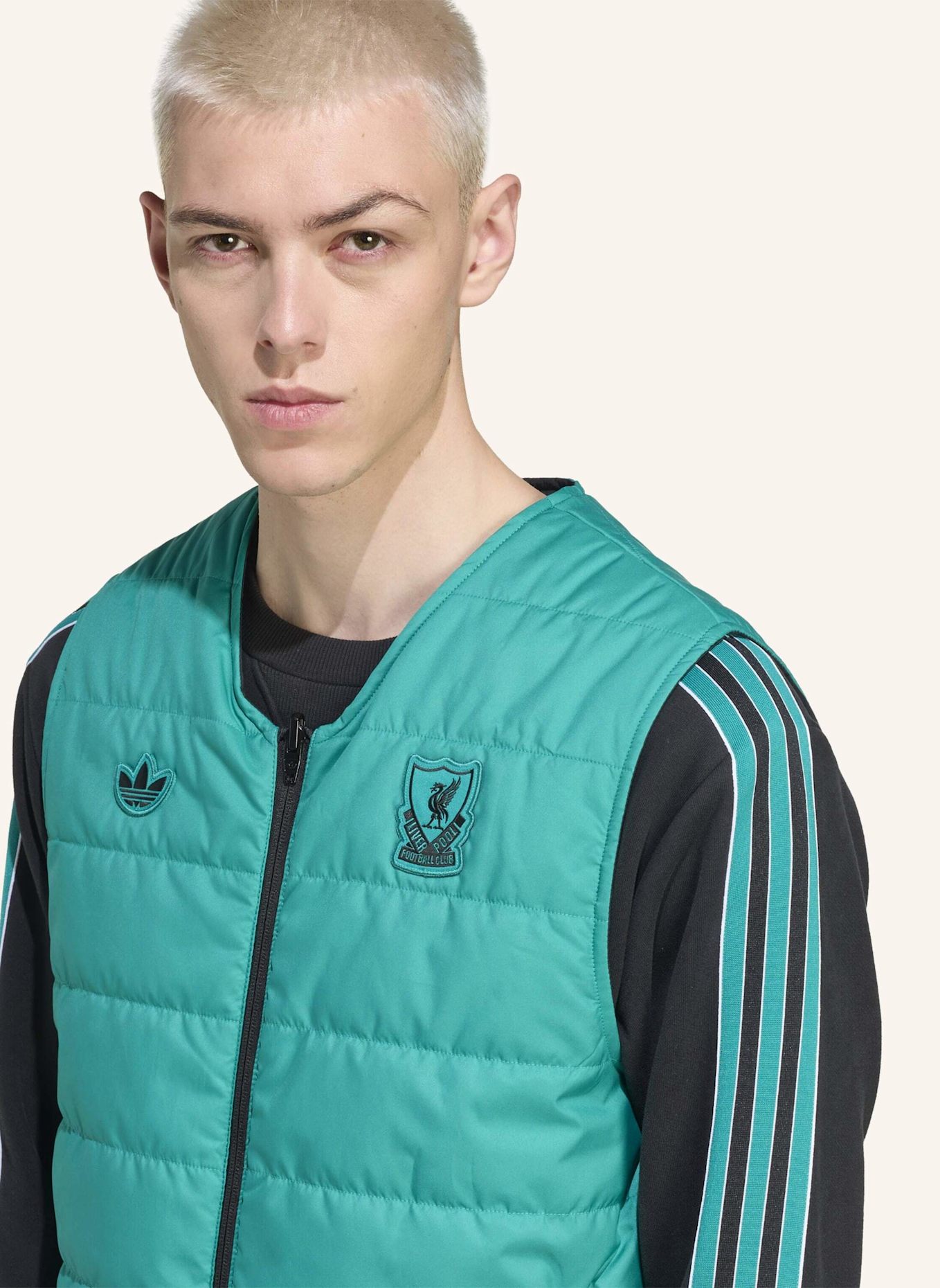 adidas Originals LIVERPOOL FC TERRACE ICONS WESTE: SCHWARZ/ GRÜN