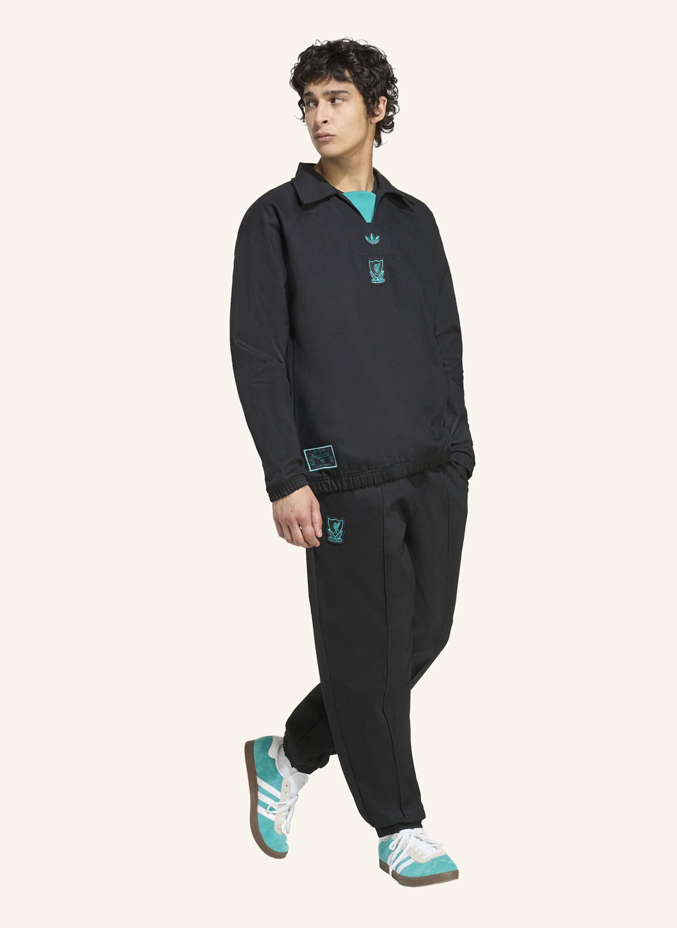 adidas Originals FC LIVERPOOL TERRACE ICONS TRAININGSPULLOVER: SCHWARZ