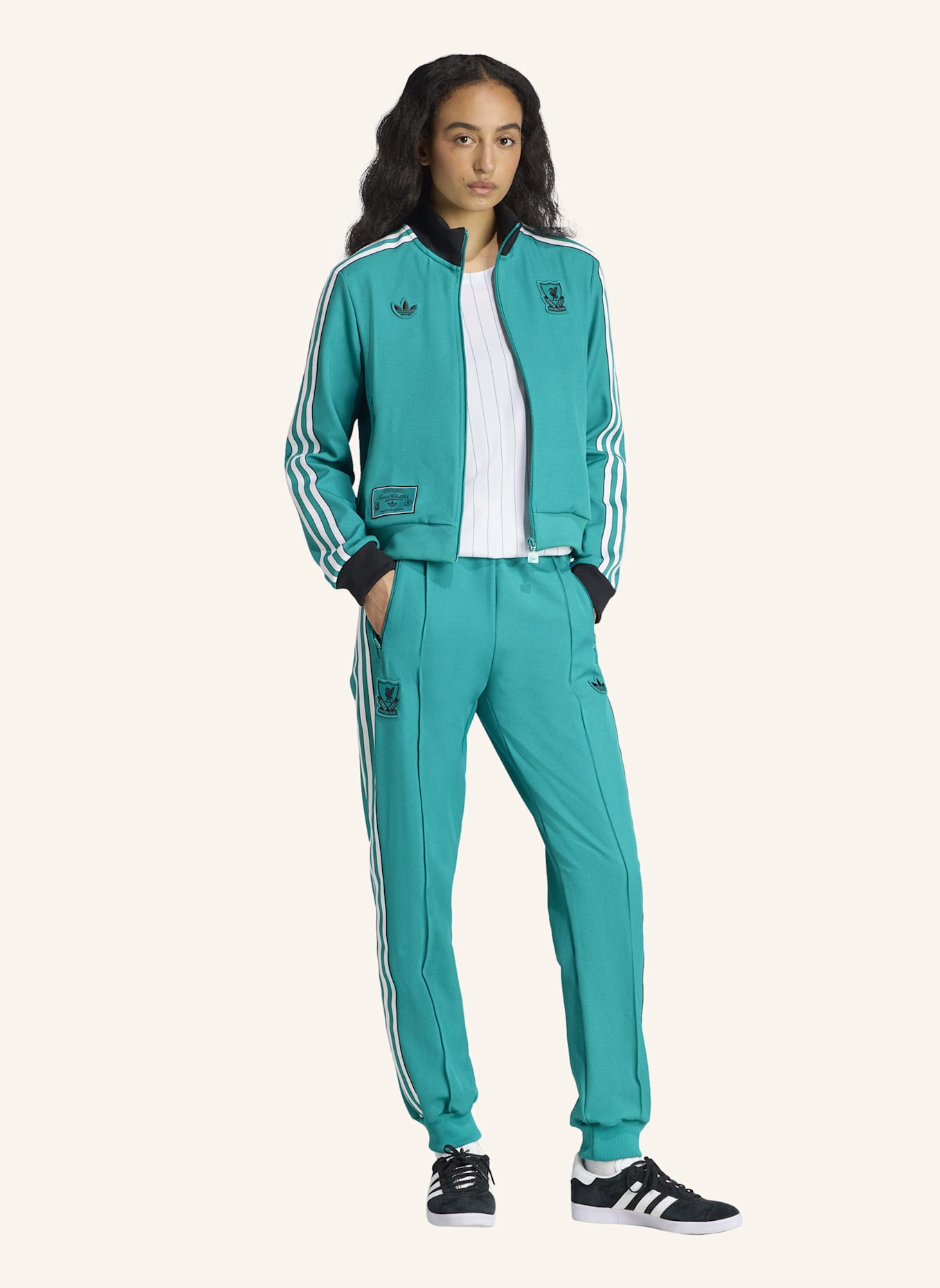 adidas Originals FC LIVERPOOL TERRACE ICONS TRACK TOP: GRÜN
