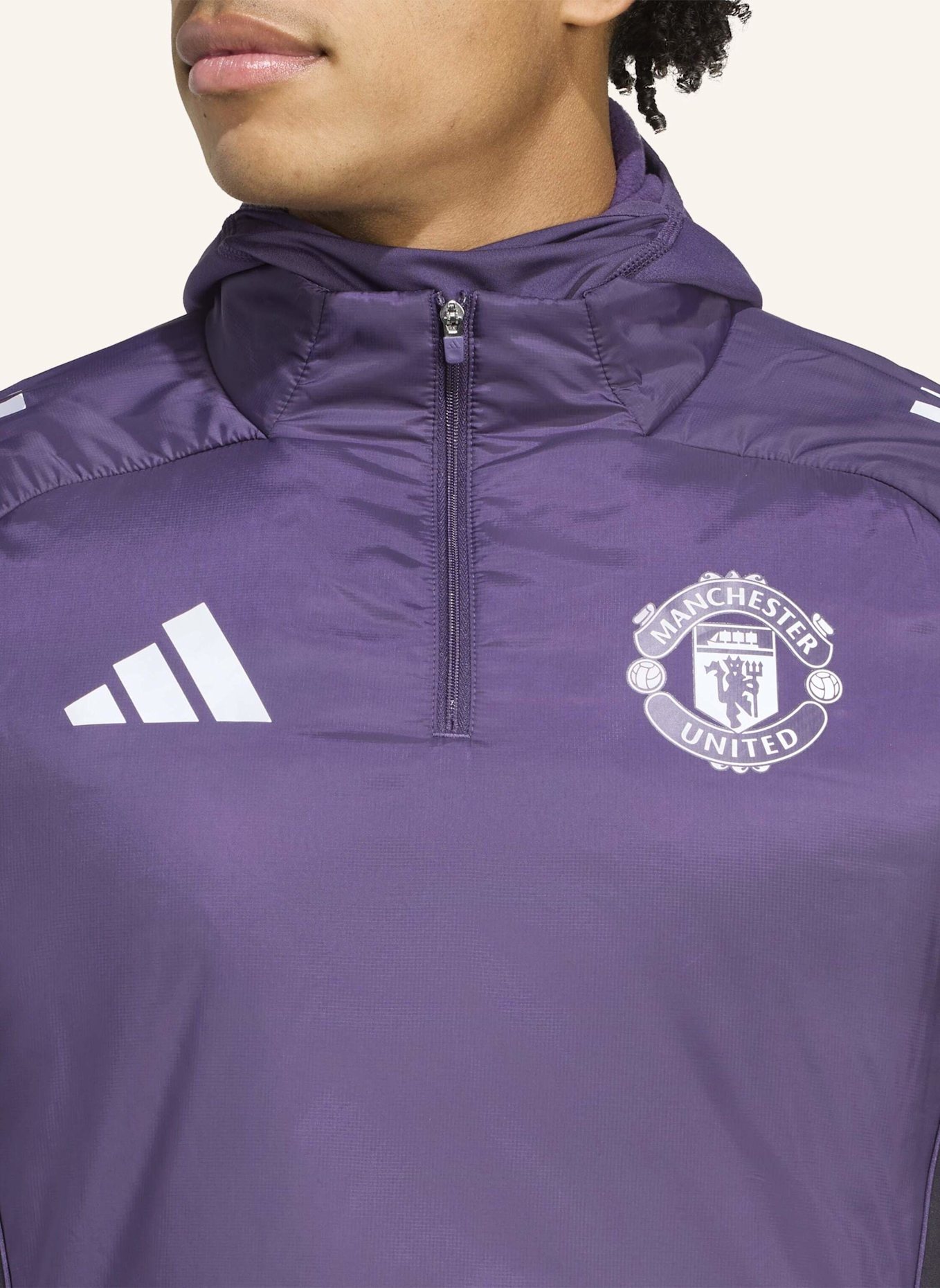 adidas MANCHESTER UNITED TIRO 25 COMPETITION WINTERIZED OBERTEIL: WEISS/ SCHWARZ