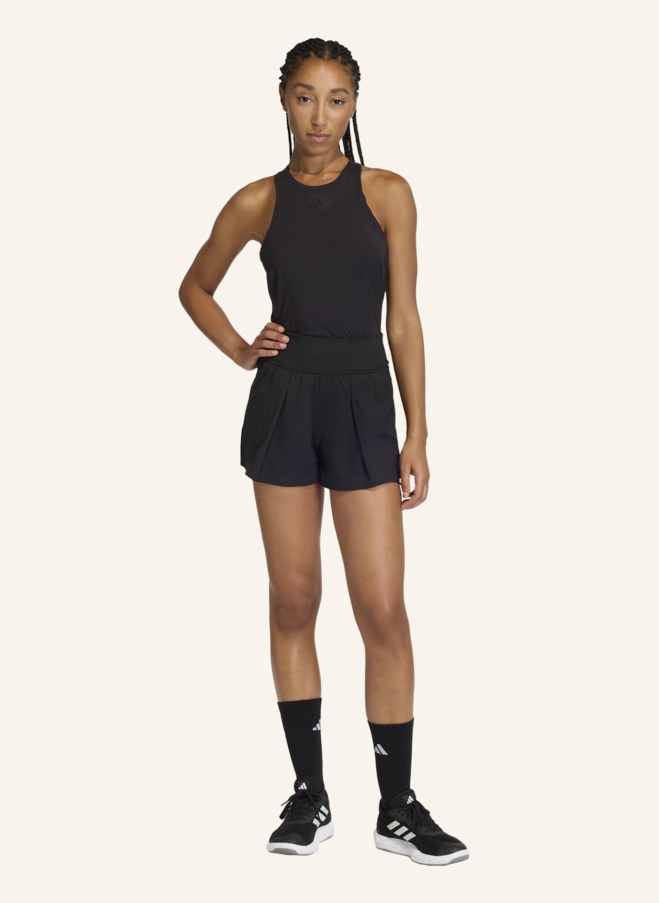 adidas TENNIS CLIMACOOL MATCH SHORTS: SCHWARZ