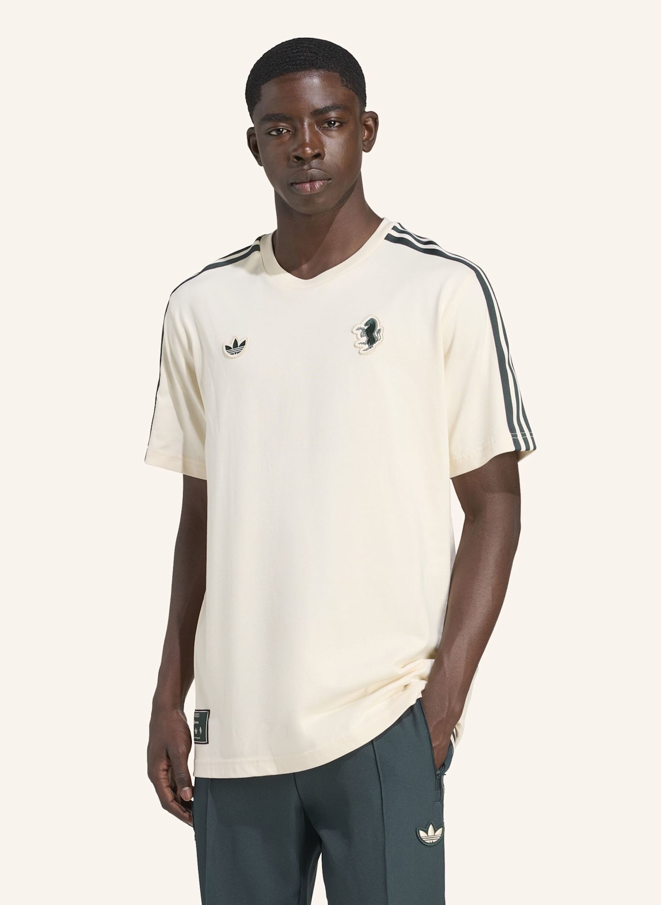 adidas Originals JUVENTUS TURIN TERRACE ICONS T-SHIRT: BEIGE
