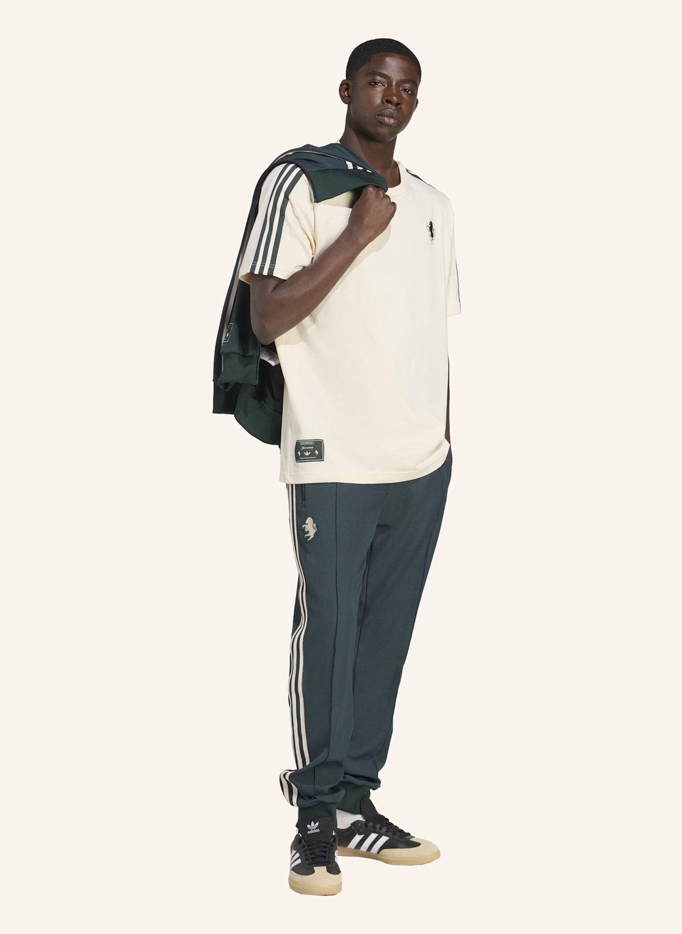 adidas Originals JUVENTUS TURIN TERRACE ICONS T-SHIRT: BEIGE