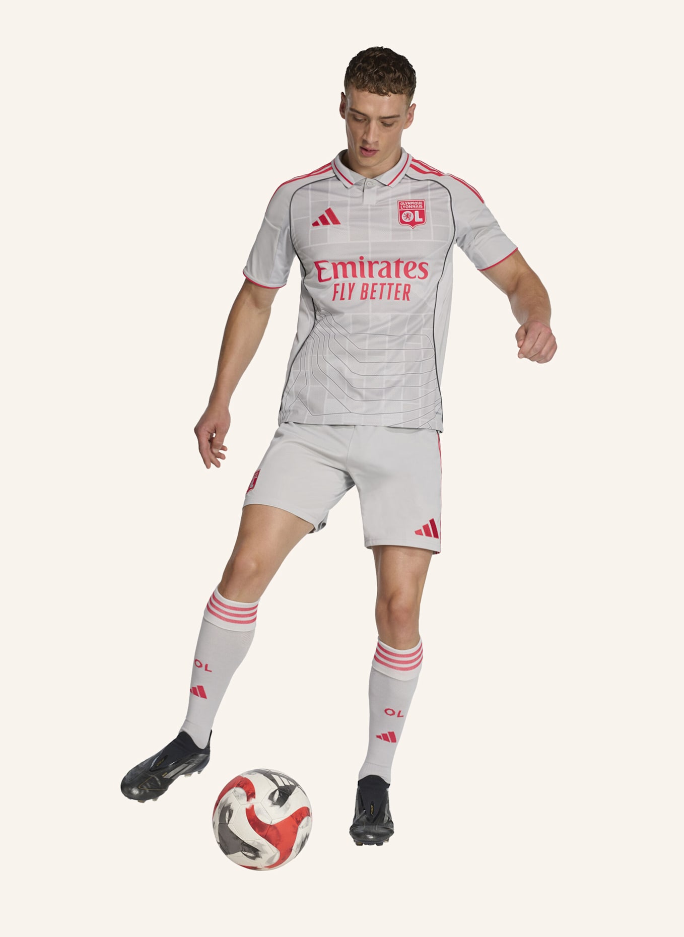 adidas OLYMPIQUE LYONNAIS 25/26 AUSWEICHTRIKOT: GRÜN