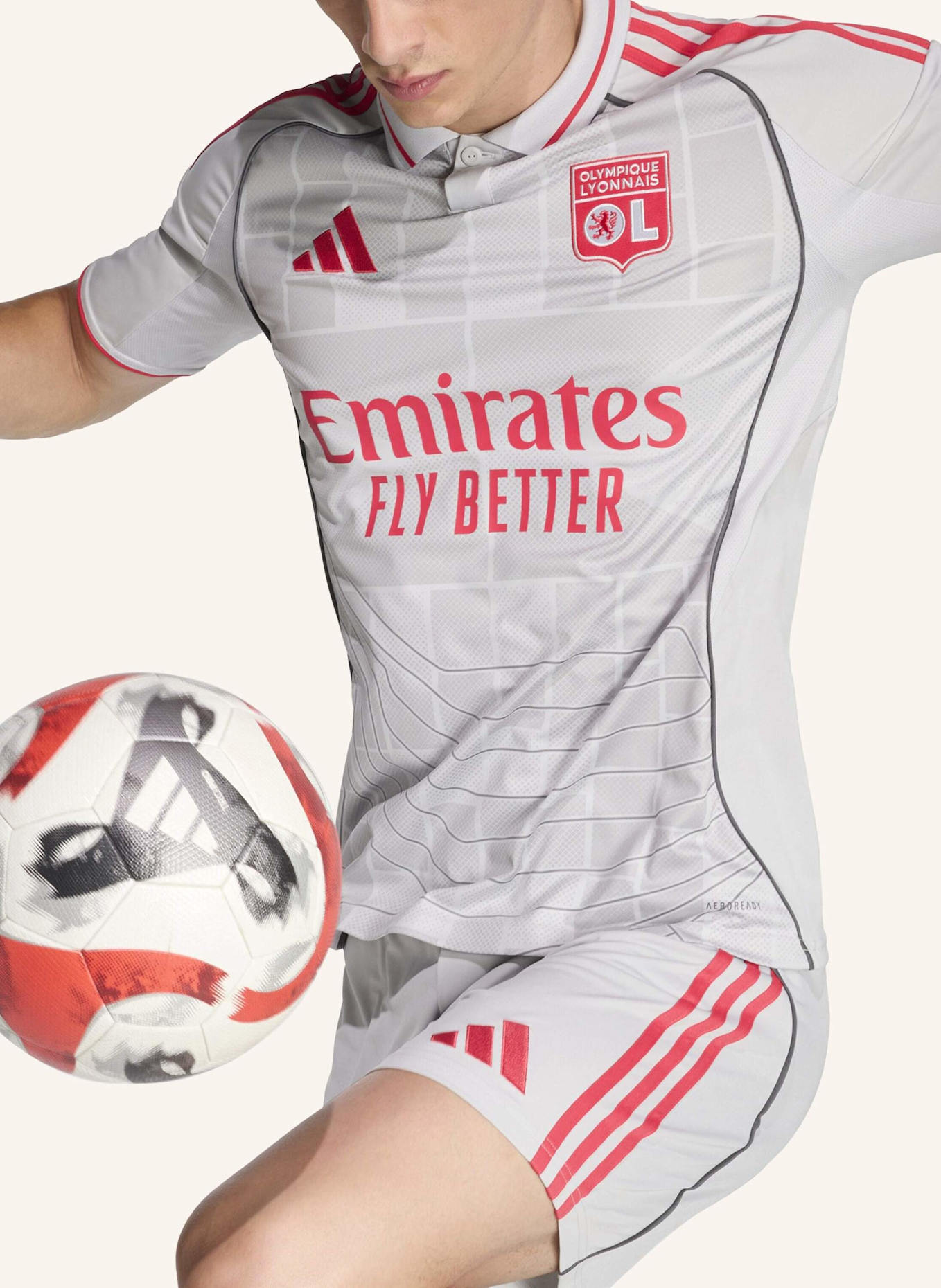 adidas OLYMPIQUE LYONNAIS 25/26 AUSWEICHTRIKOT: GRÜN