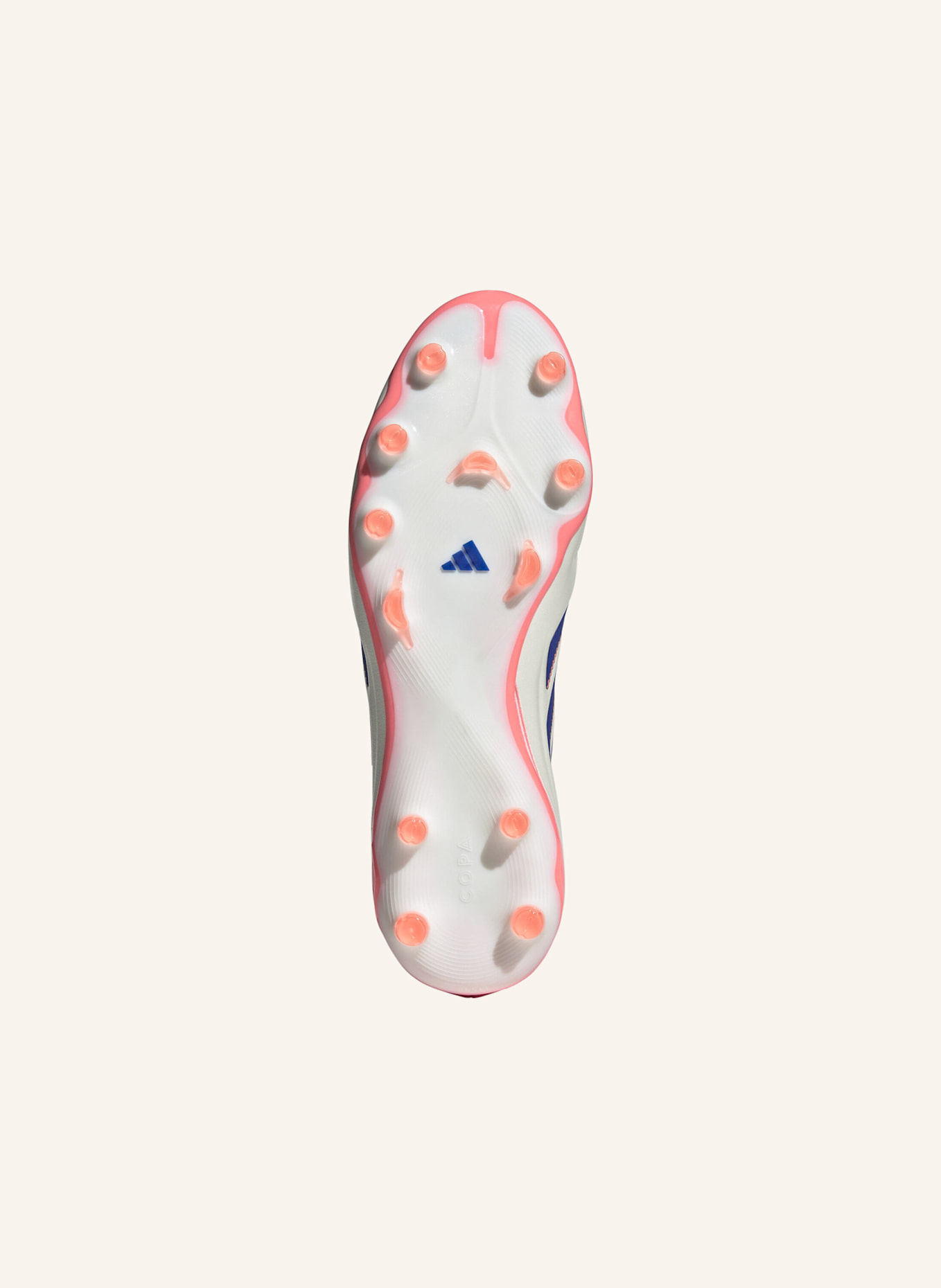 adidas COPA PURE 3 PRO FESTE BÖDEN FUSSBALLSCHUHE: WEISS/ BLAU/ ORANGE