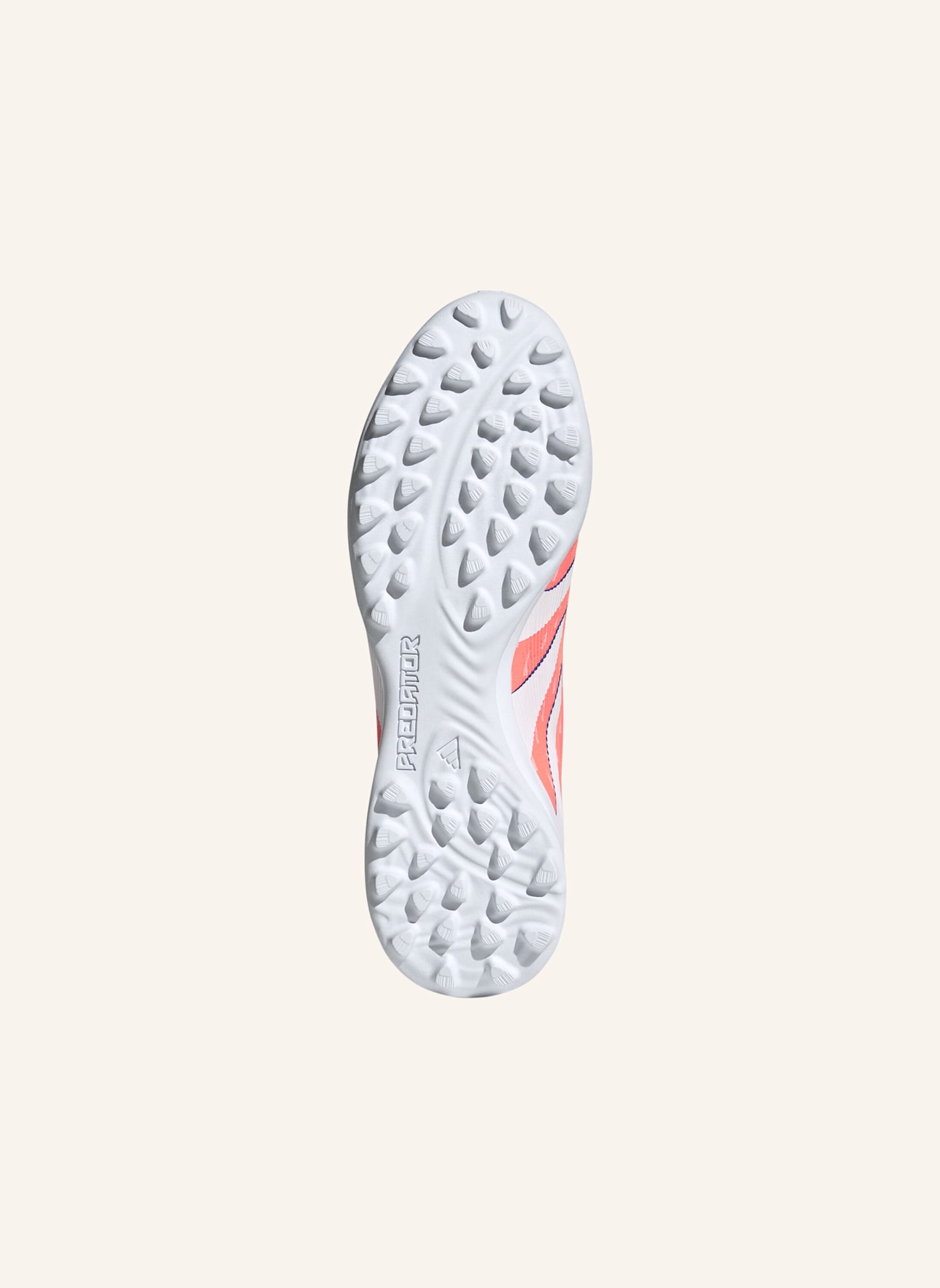 adidas PREDATOR LEAGUE FOLD-OVER TONGUE KUNSTRASEN FUSSBALLSCHUH: ORANGE/ WEISS