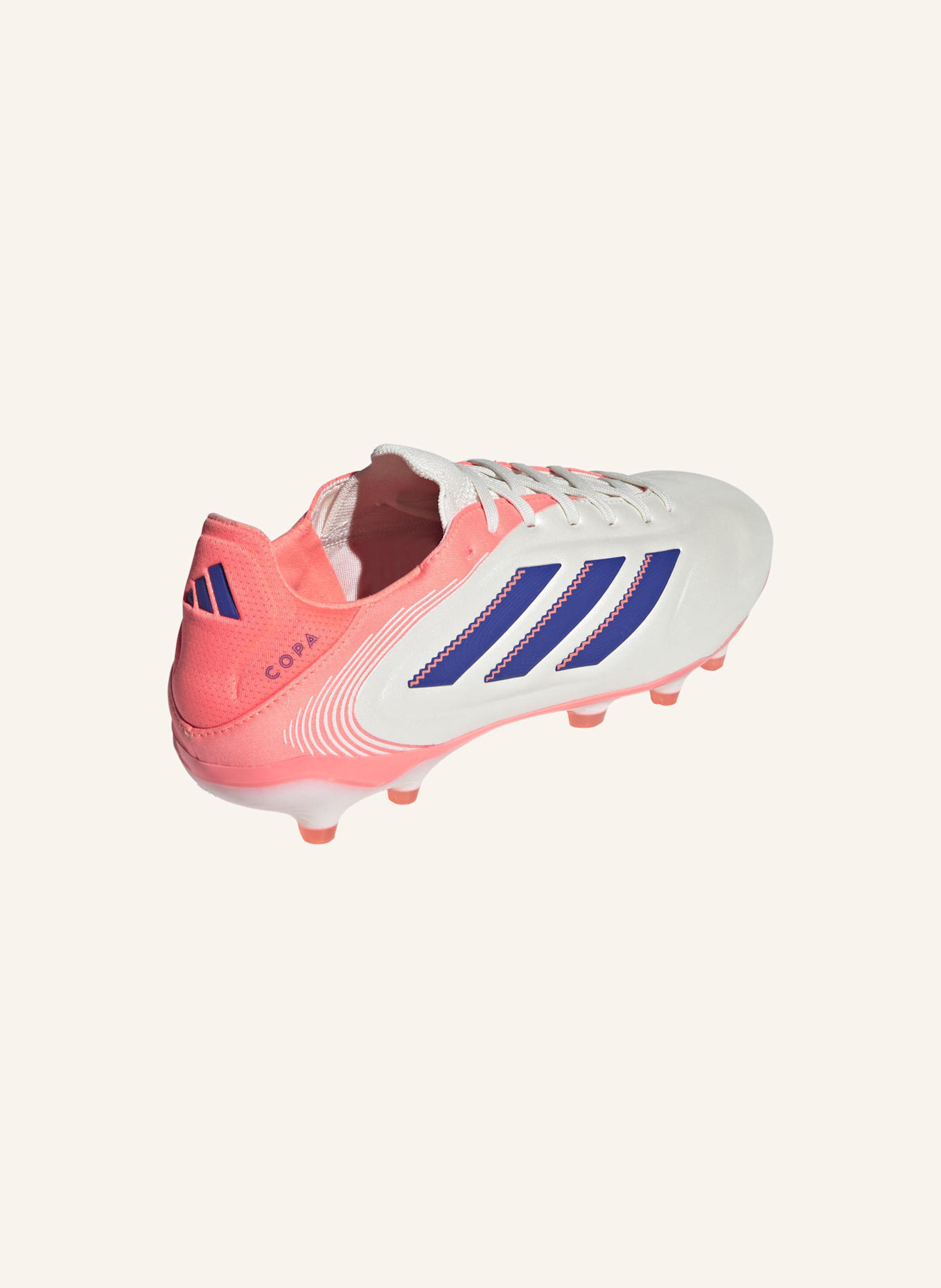 adidas COPA PURE 3 PRO FESTE BÖDEN FUSSBALLSCHUHE: WEISS/ BLAU/ ORANGE