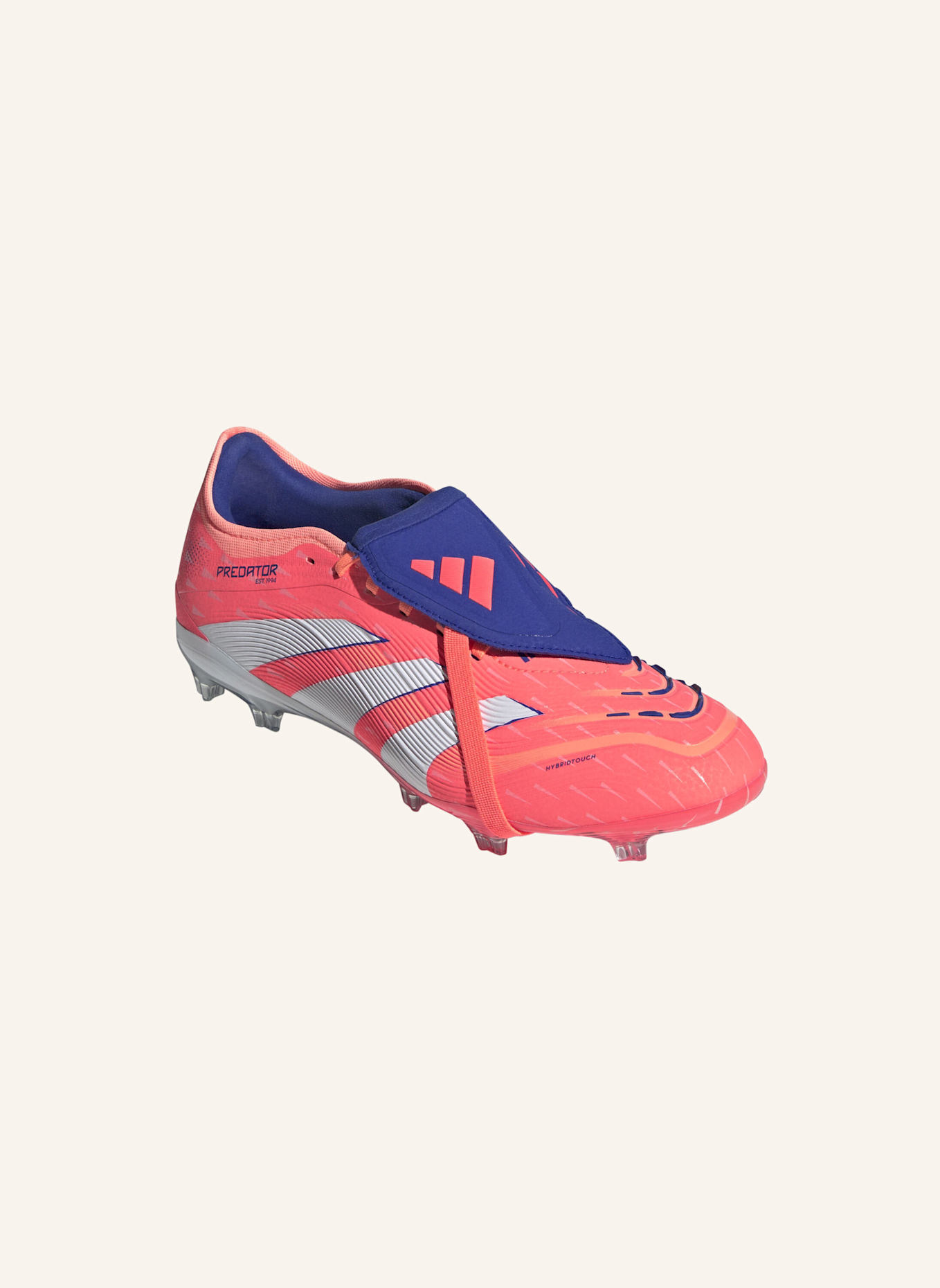 adidas PREDATOR PRO FOLD-OVER TONGUE FG FUSSBALLSCHUH: ORANGE/ WEISS