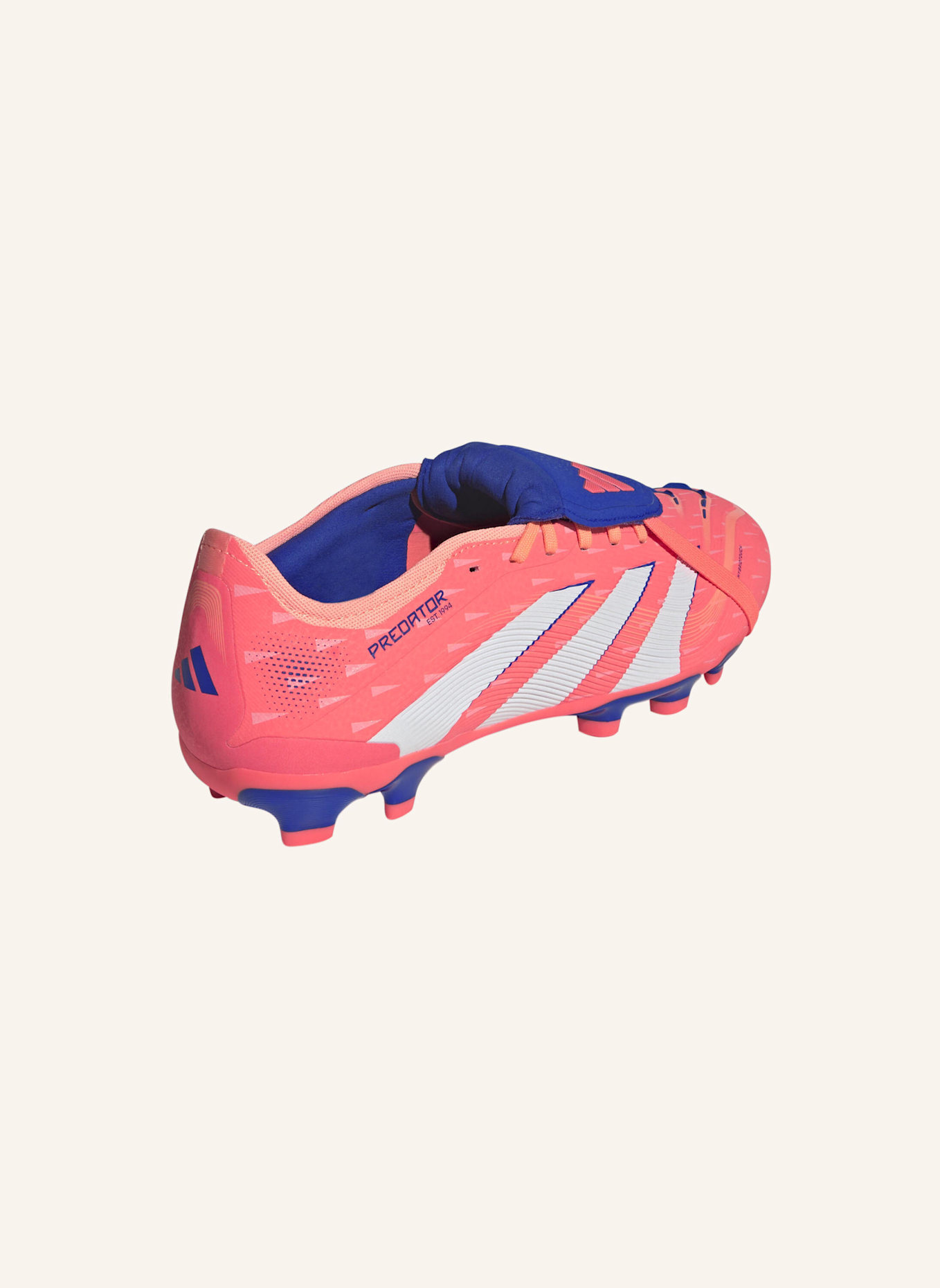 adidas PREDATOR PRO FOLD-OVER TONGUE MG FUSSBALLSCHUH: ORANGE/ WEISS