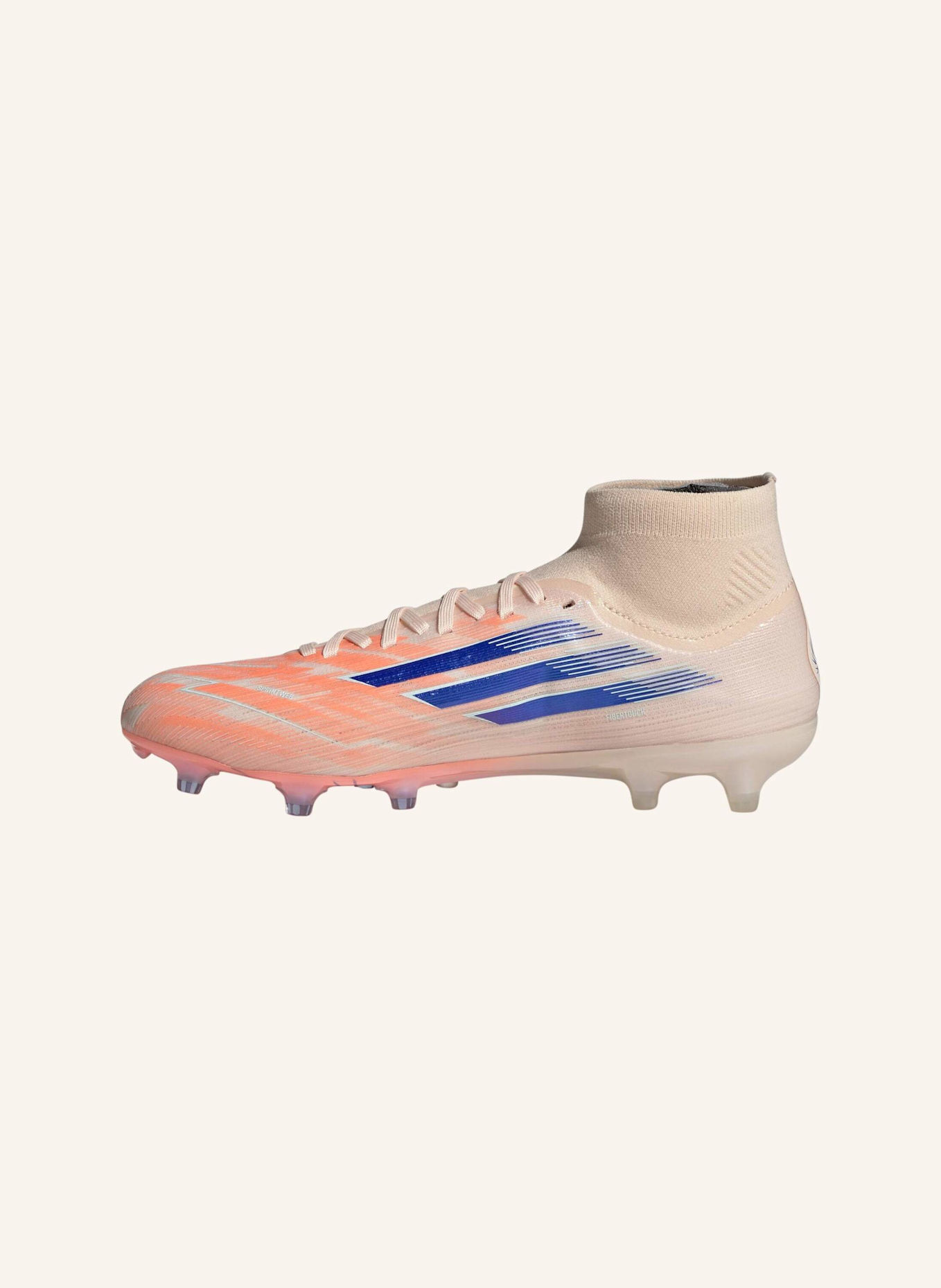 adidas F50 SPARKFUSION PRO FUSSBALLSCHUHE FÜR FESTE BÖDEN/KUNSTRASEN: ORANGE/ BLAU
