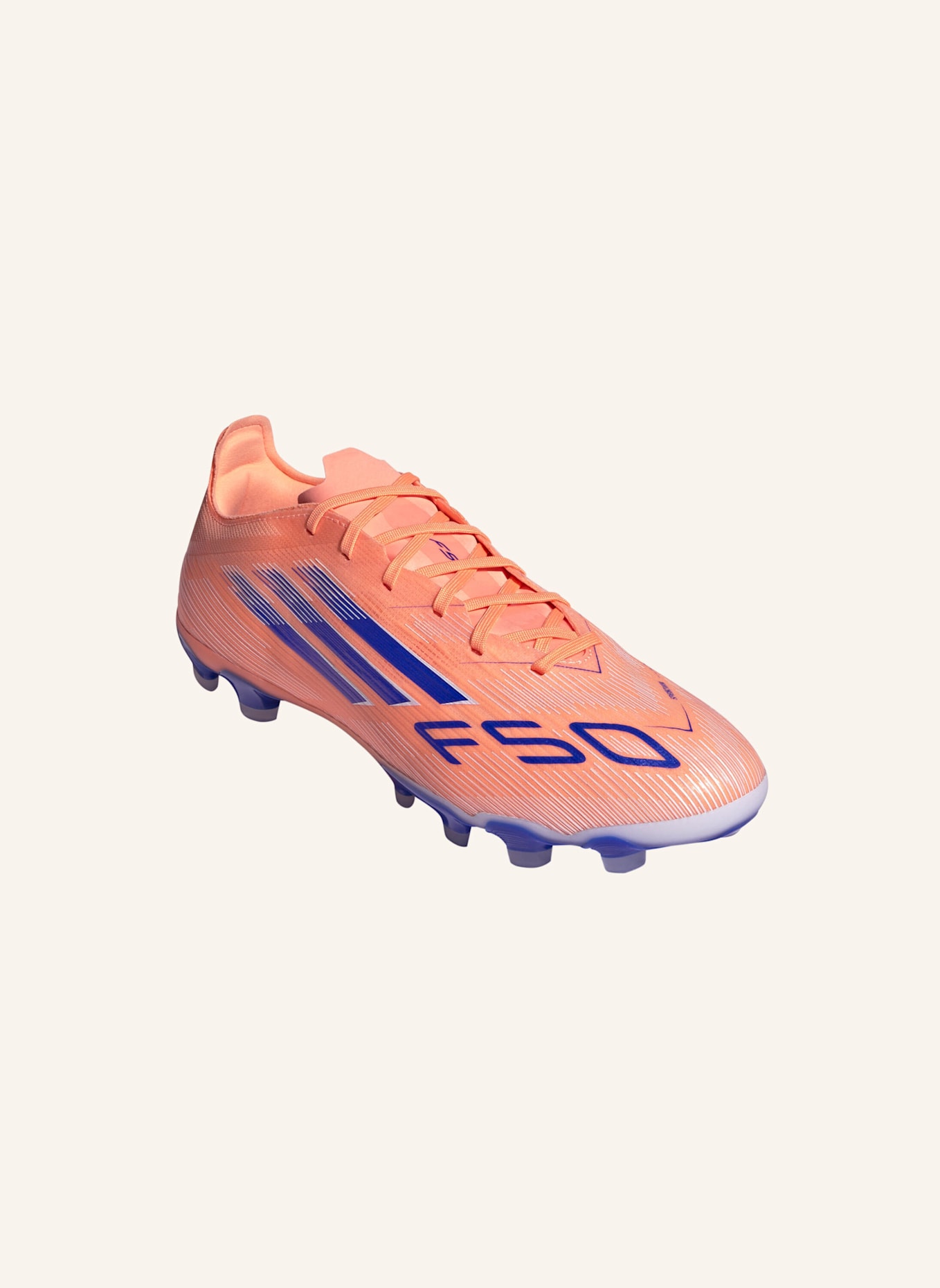 adidas F50 PRO KUNSTRASEN NEUERER GENERATION FUSSBALLSCHUHE: ORANGE/ BLAU/ WEISS