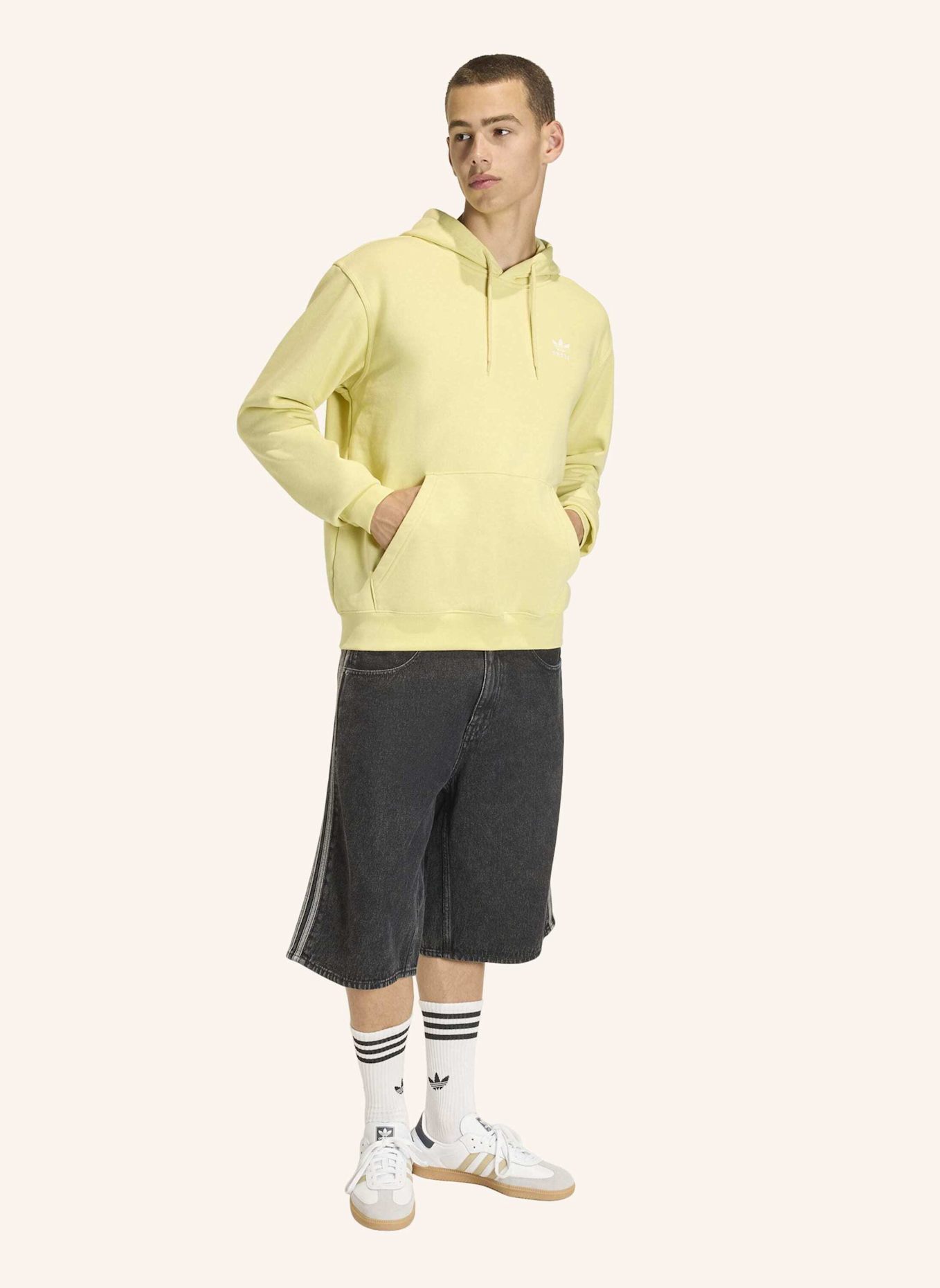 adidas Originals ESSENTIAL LOOSE FLEECE HOODIE: GELB