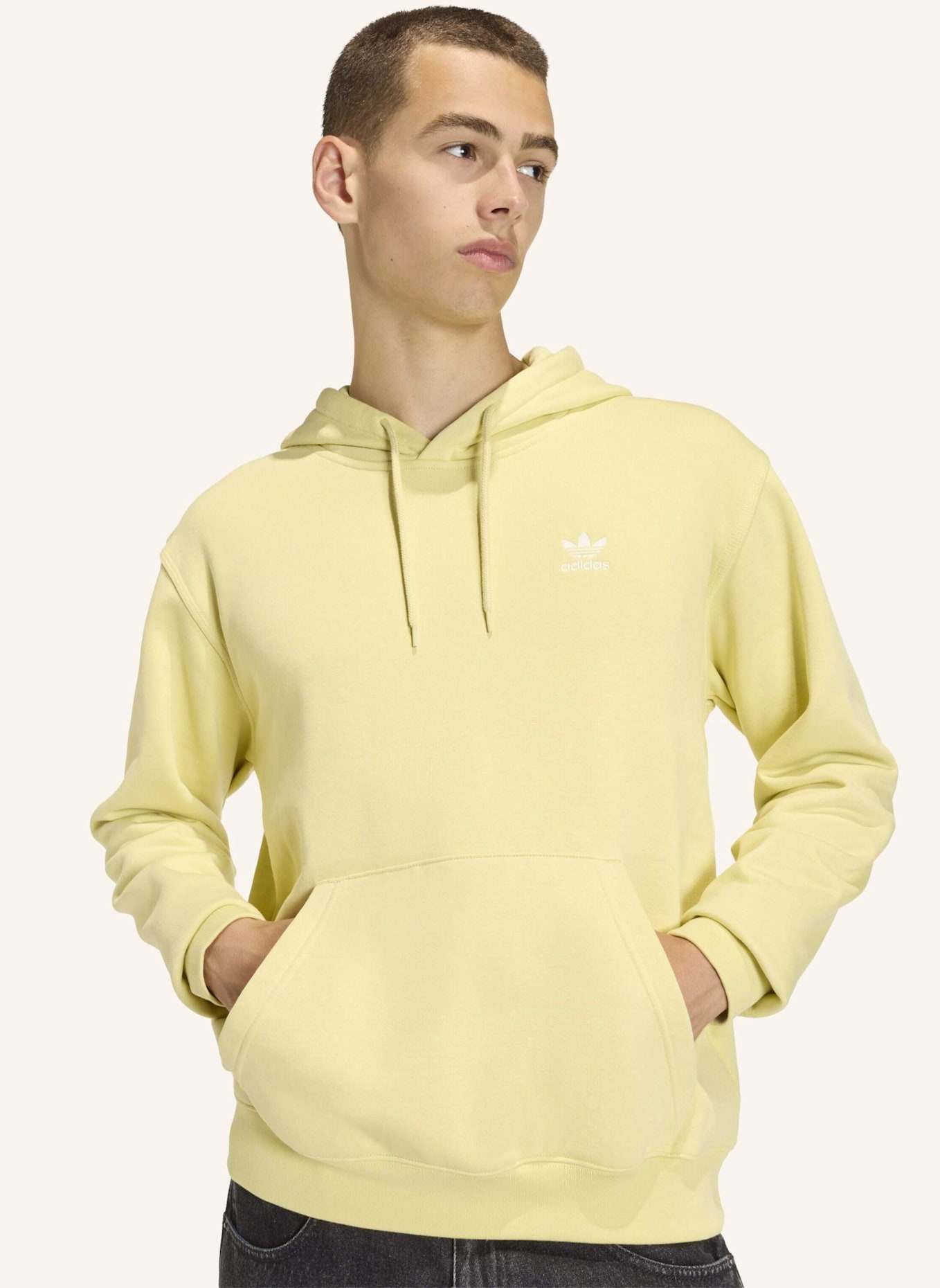 adidas Originals ESSENTIAL LOOSE FLEECE HOODIE: GELB