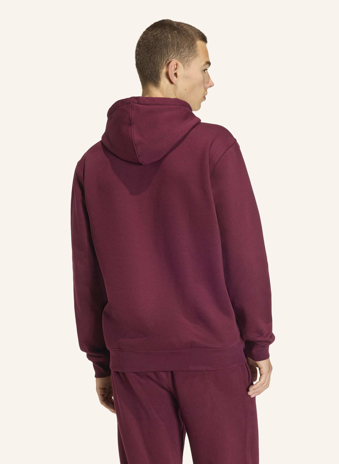 adidas Originals ESSENTIAL LOOSE FLEECE HOODIE: ROT