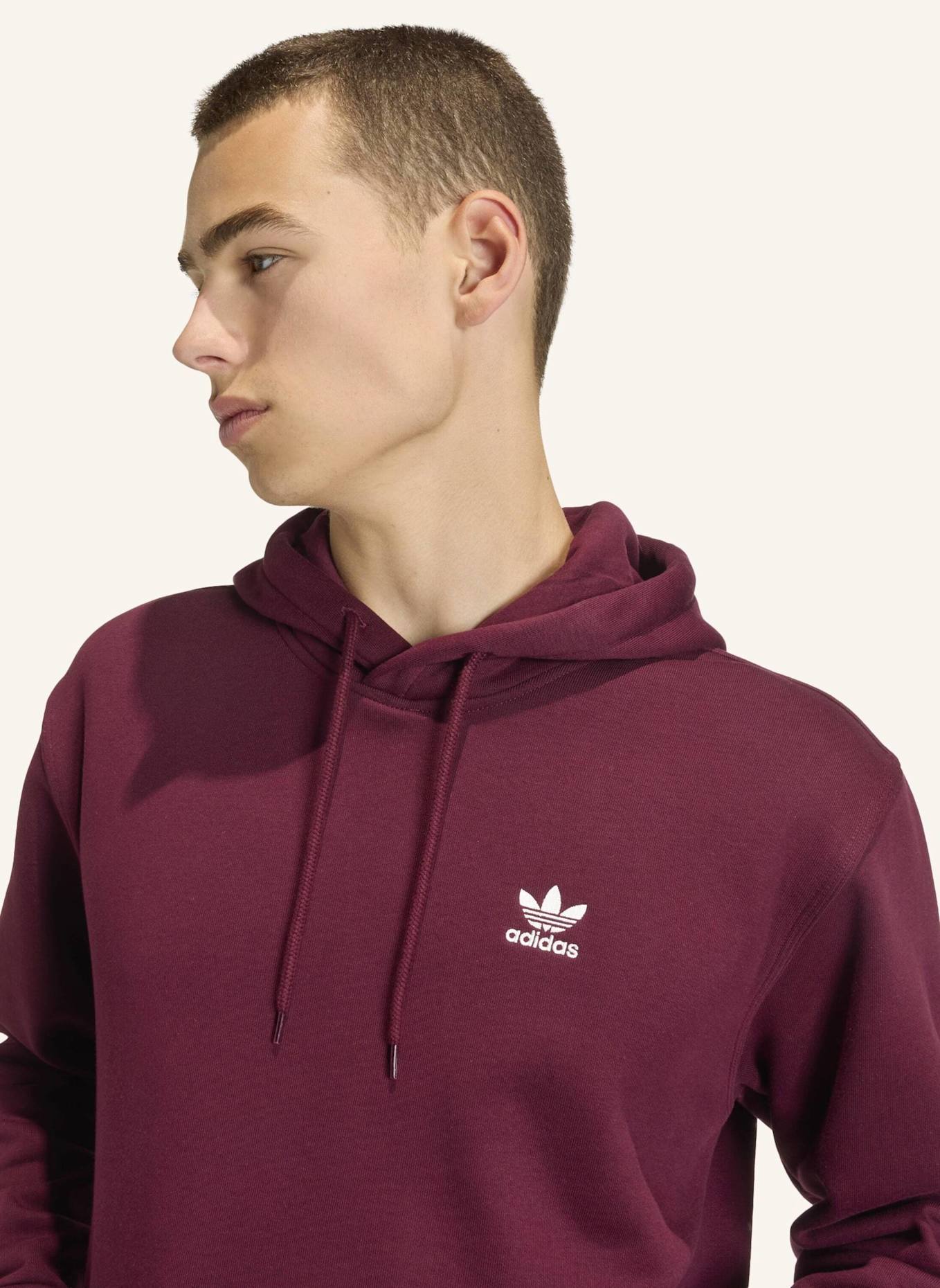 adidas Originals ESSENTIAL LOOSE FLEECE HOODIE: ROT