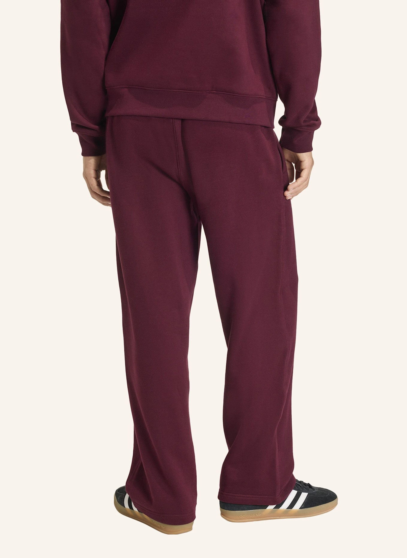 adidas Originals ESSENTIAL OPEN HEM LOOSE HOSE: ROT