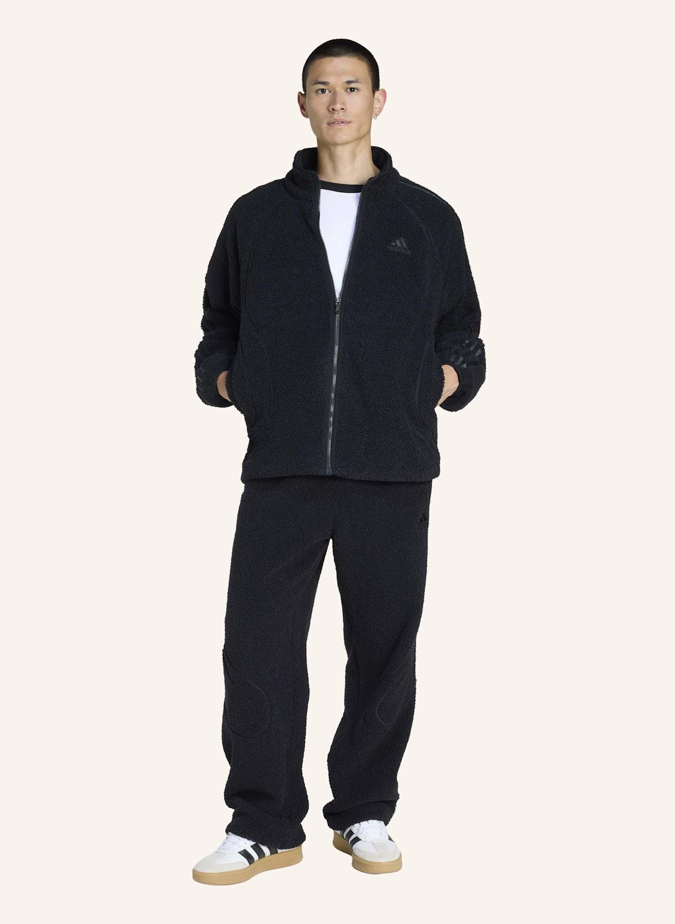 adidas Originals BORG FLEECE TEAMGEIST TRACKTOP: SCHWARZ