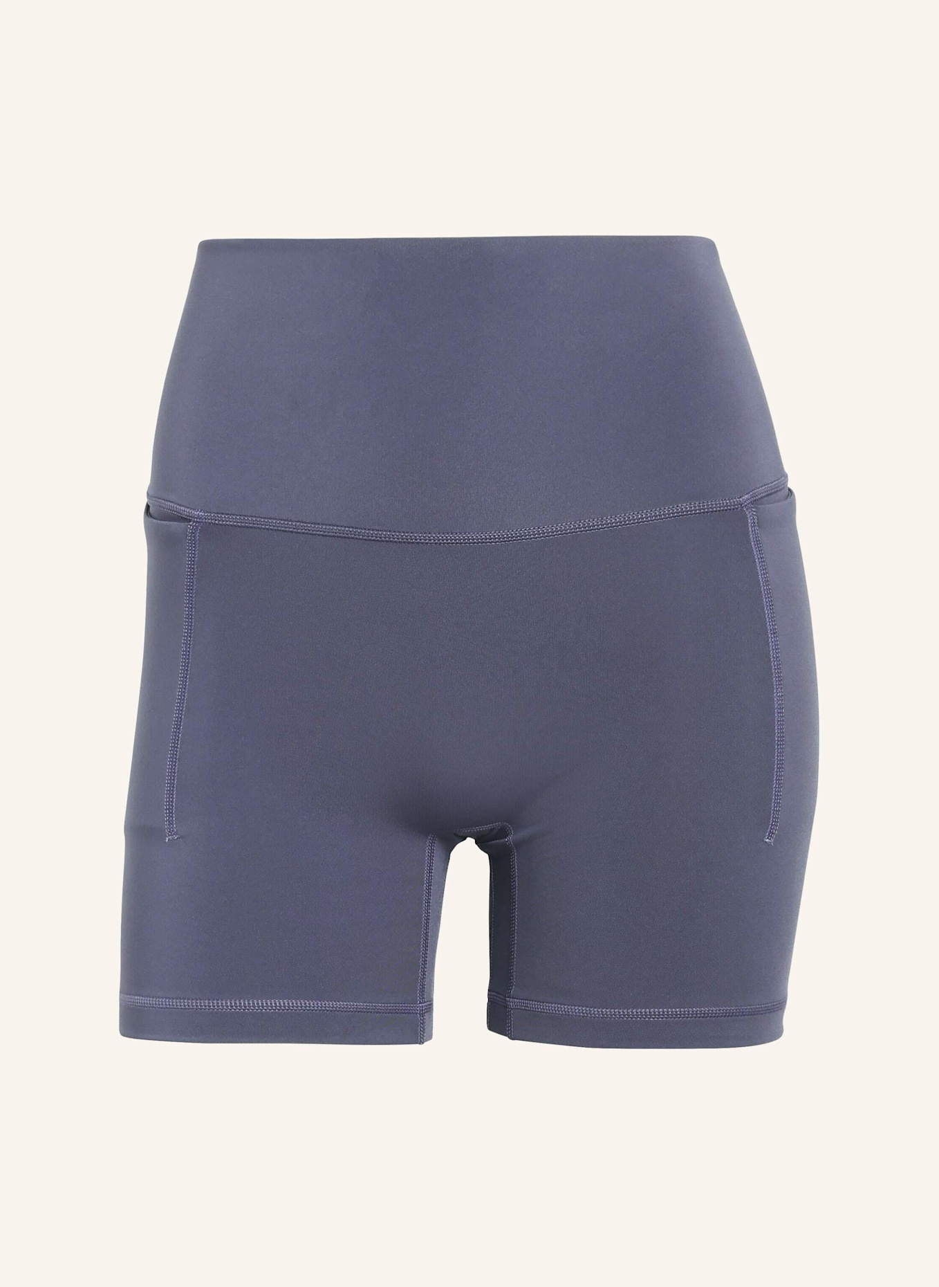 adidas 3-STREIFEN STUDIO ALL ME BOOTY SHORT LEGGINGS: LILA