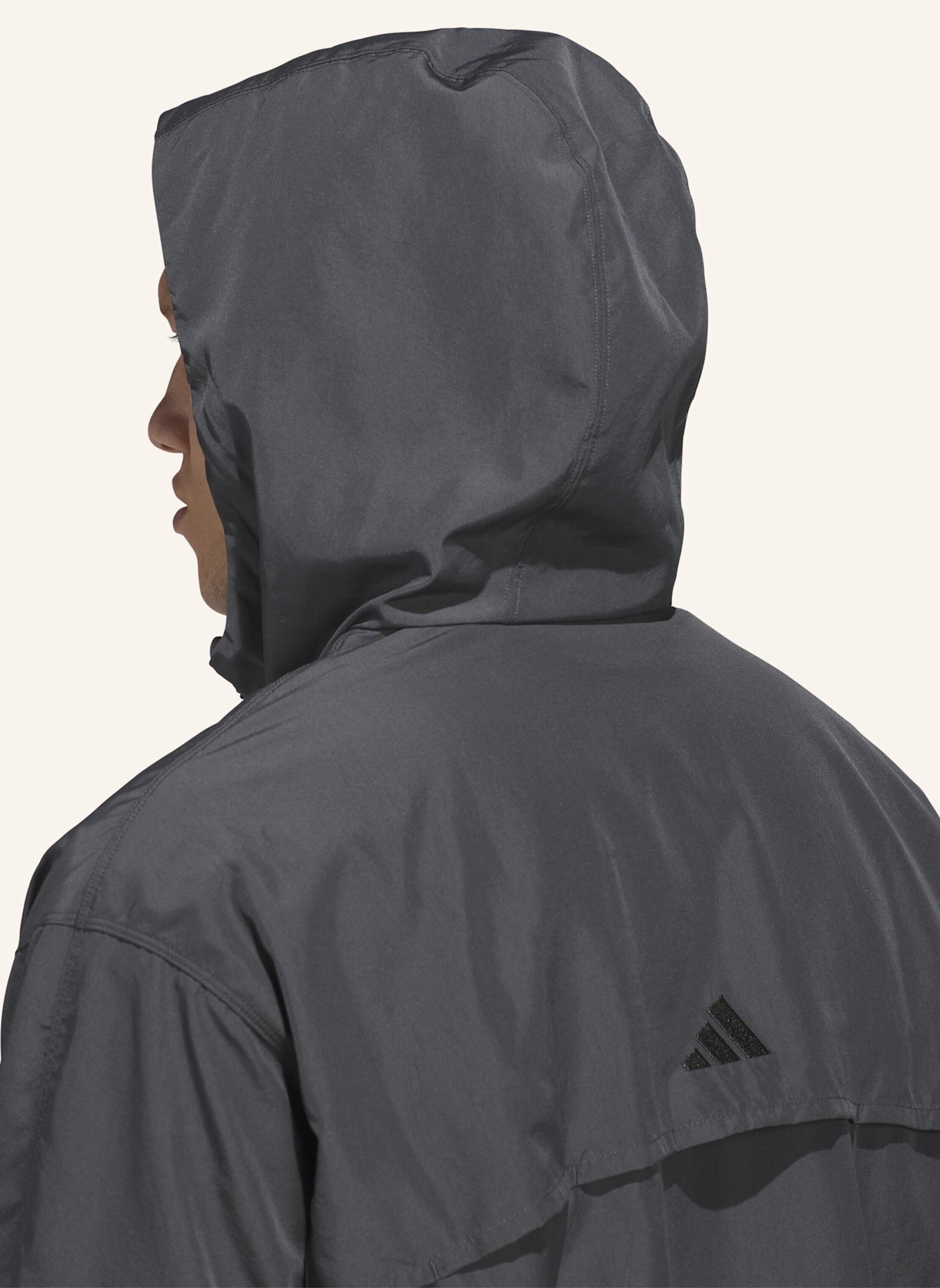 adidas ANTHONY EDWARDS ANORAK PULLOVER: GRAU