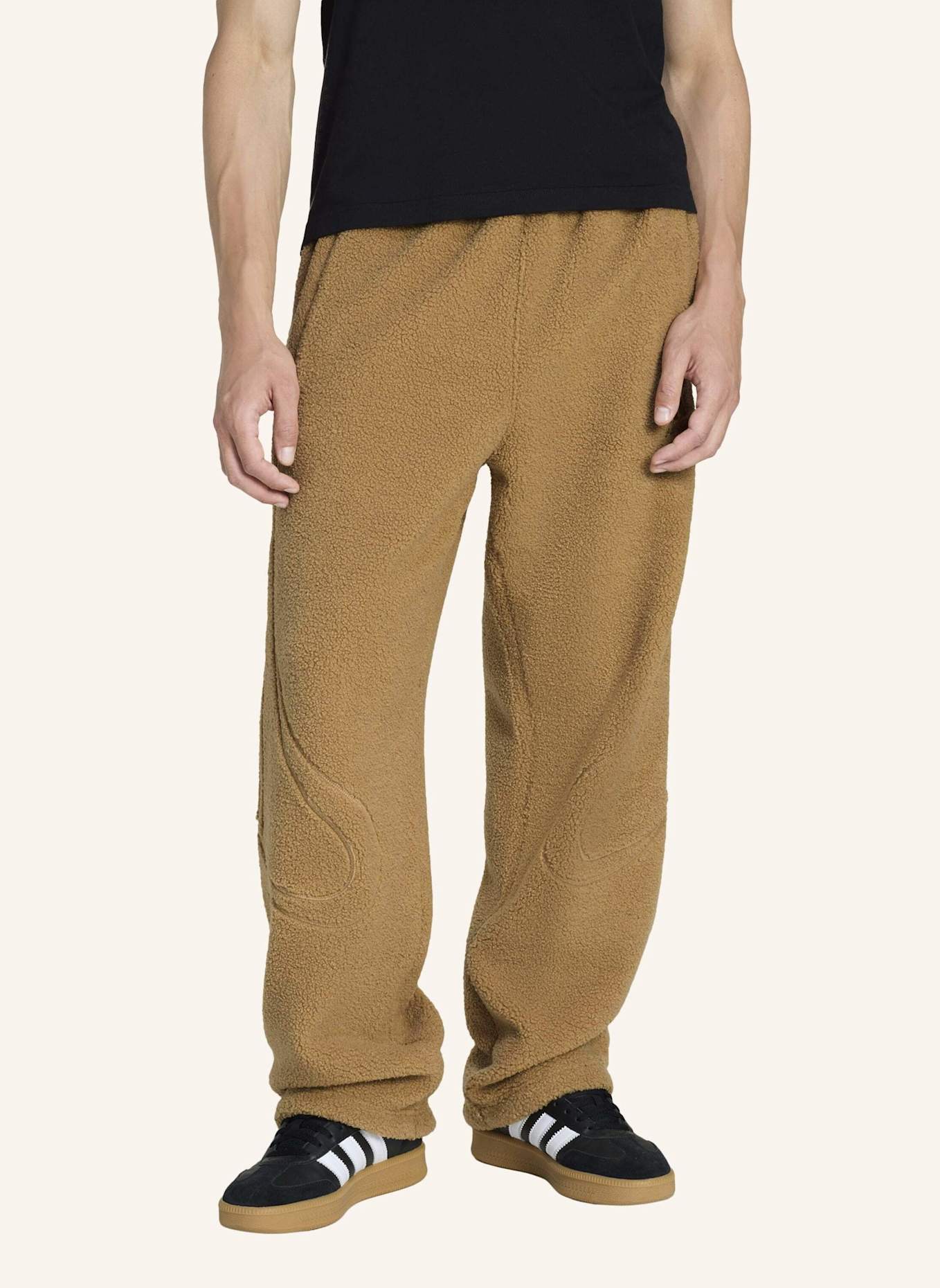 adidas Originals BORG FLEECE TEAMGEIST TRAININGSHOSE: BRAUN