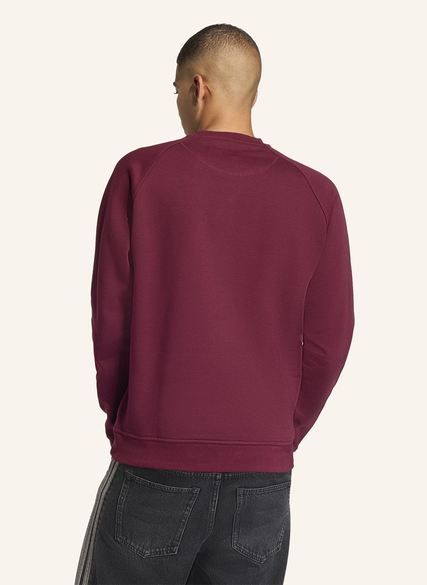 adidas Originals ESSENTIAL REGULAR FLEECE CREWNECK SWEATSHIRT: ROT