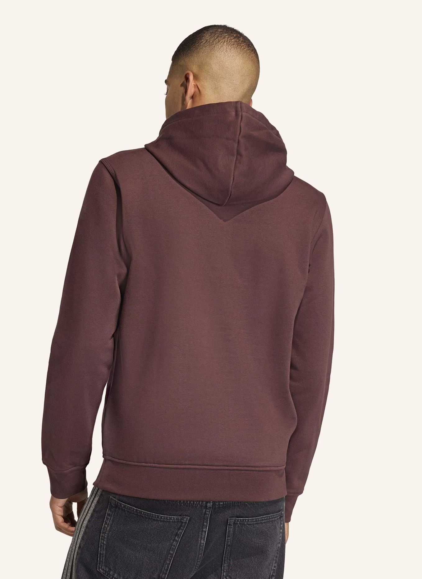 adidas Originals ESSENTIAL REGULAR FLEECE HOODIE: BRAUN