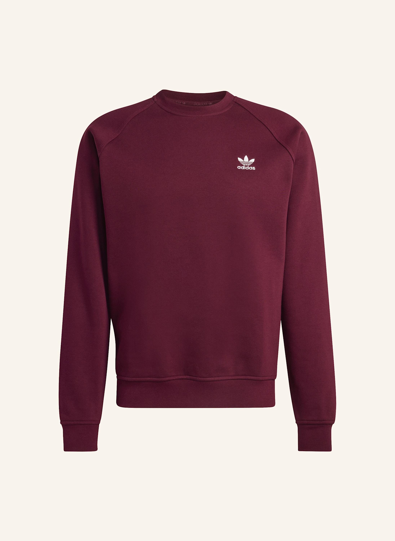 adidas Originals ESSENTIAL REGULAR FLEECE CREWNECK SWEATSHIRT: ROT