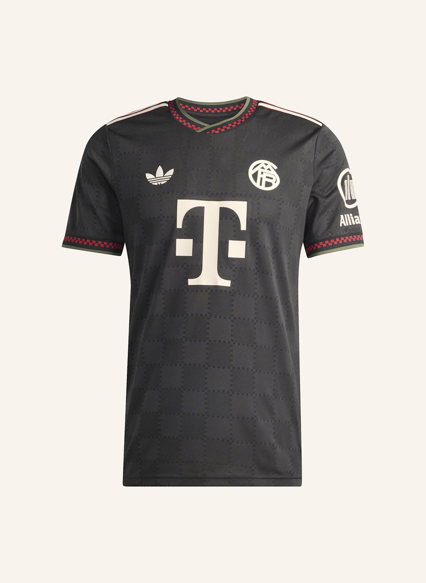 adidas FC BAYERN 25/26 AUSWEICHTRIKOT AUTHENTIC: SCHWARZ/ BEIGE
